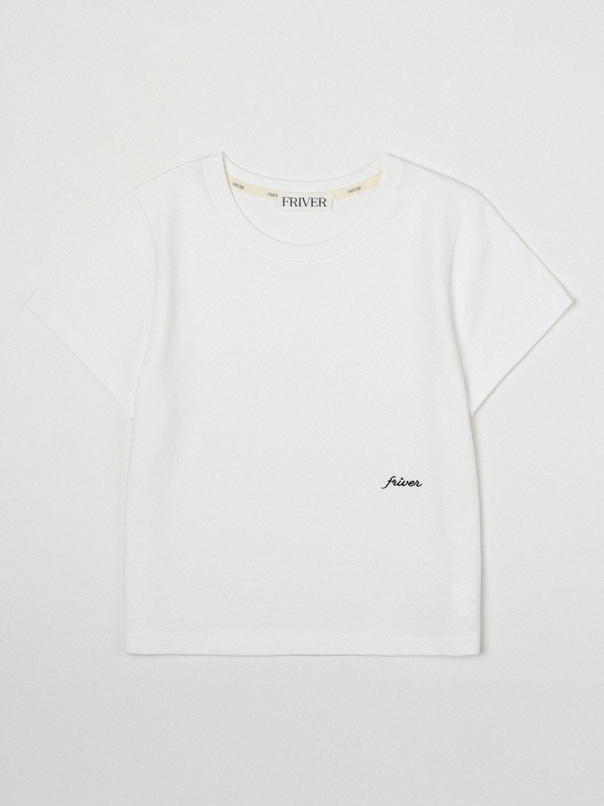 Basic logo round t-shirt [FRSP07TS04]_Ivory