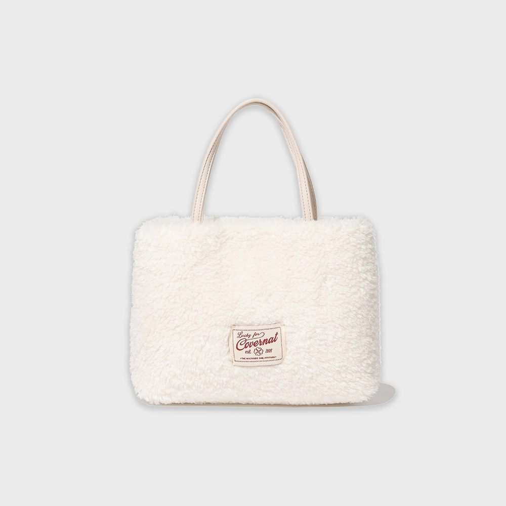 CLOVER HEART FLUFFY TOTEBAG - IV | ファッション通販サイト NUGU