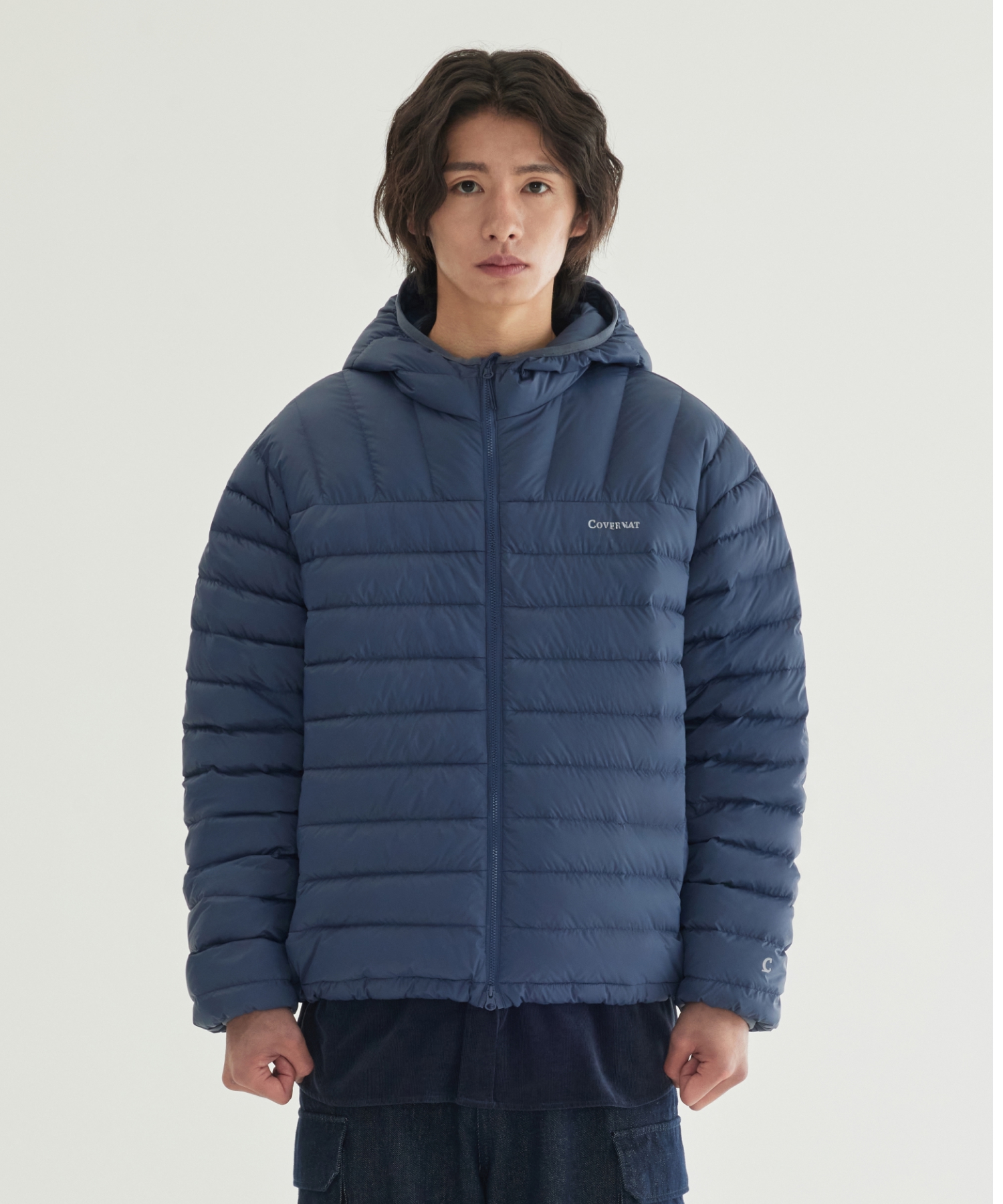 COVERLIGHT PACKABLE HOODIE DOWN - Dark Blue