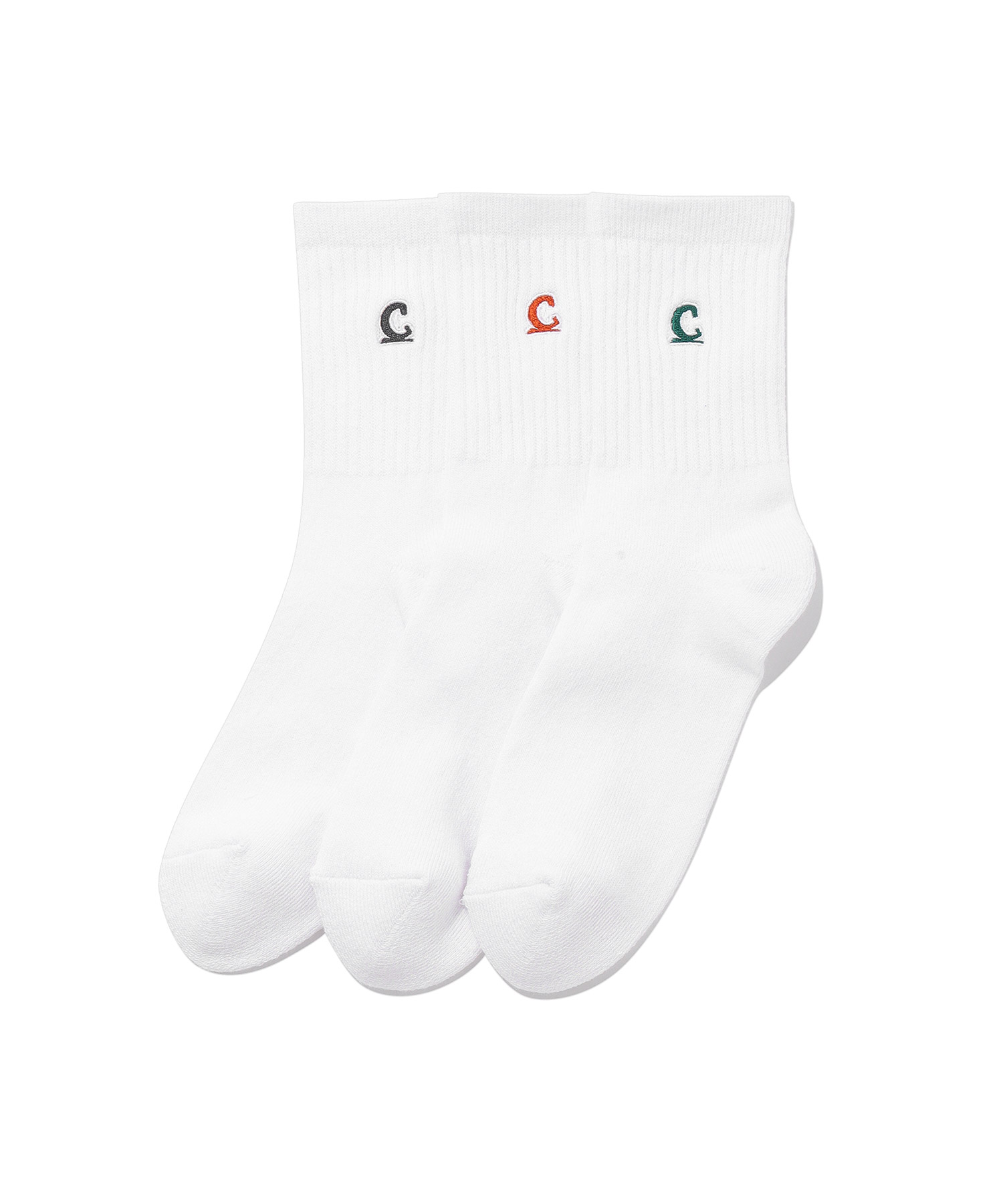 SYMBOL LOGO WHITE SOCKS 3-PACK - Multi