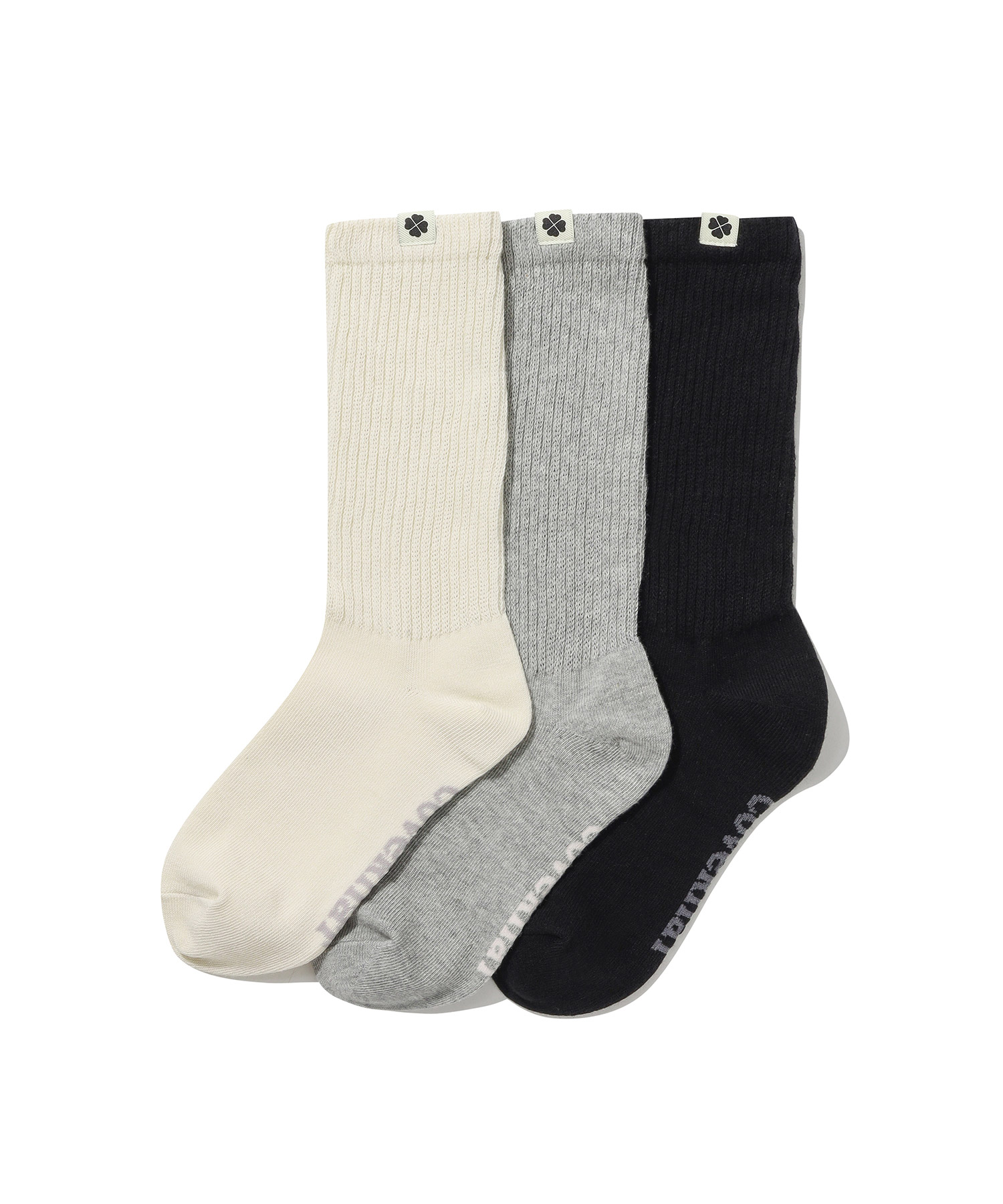 WOMEN CLOVER HEART SOCKS 3-PACK - Multi