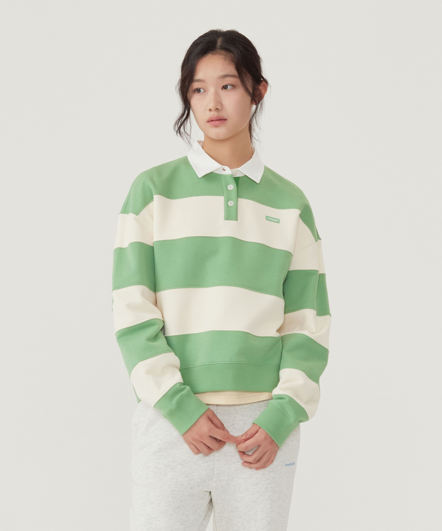 WOMAN RUGBY SWEATSHIRT - Green