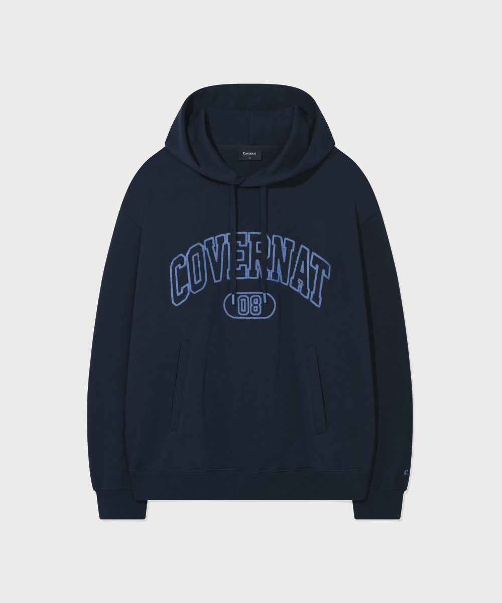 ARCH LOGO HOODIE - Navy