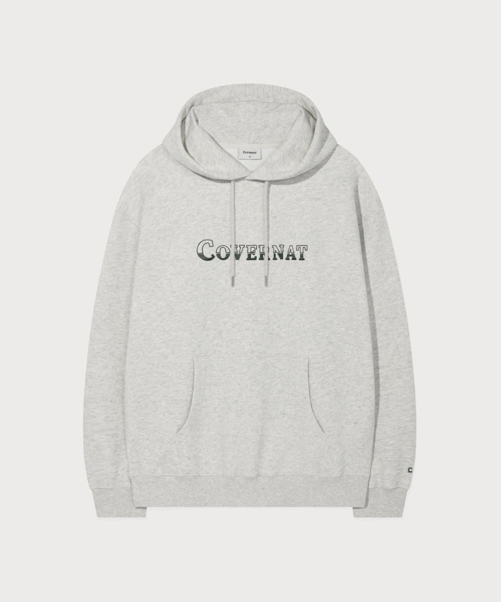 TWO TONE LOGO HOODIE - Oatmeal