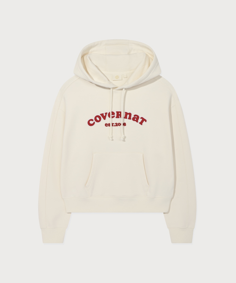 WOMAN COOPER LOGO HOODIE - Ivory