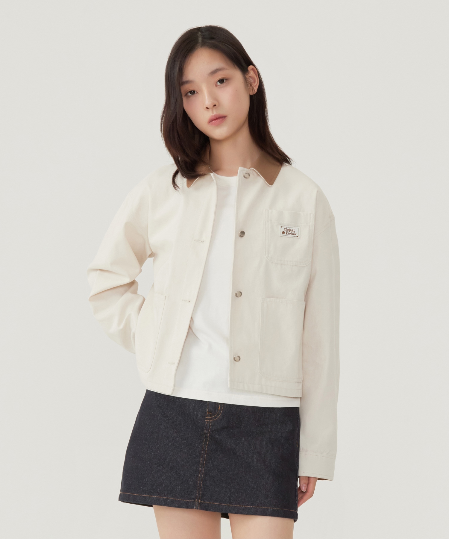 WOMEN WORK JACKET - Light Beige