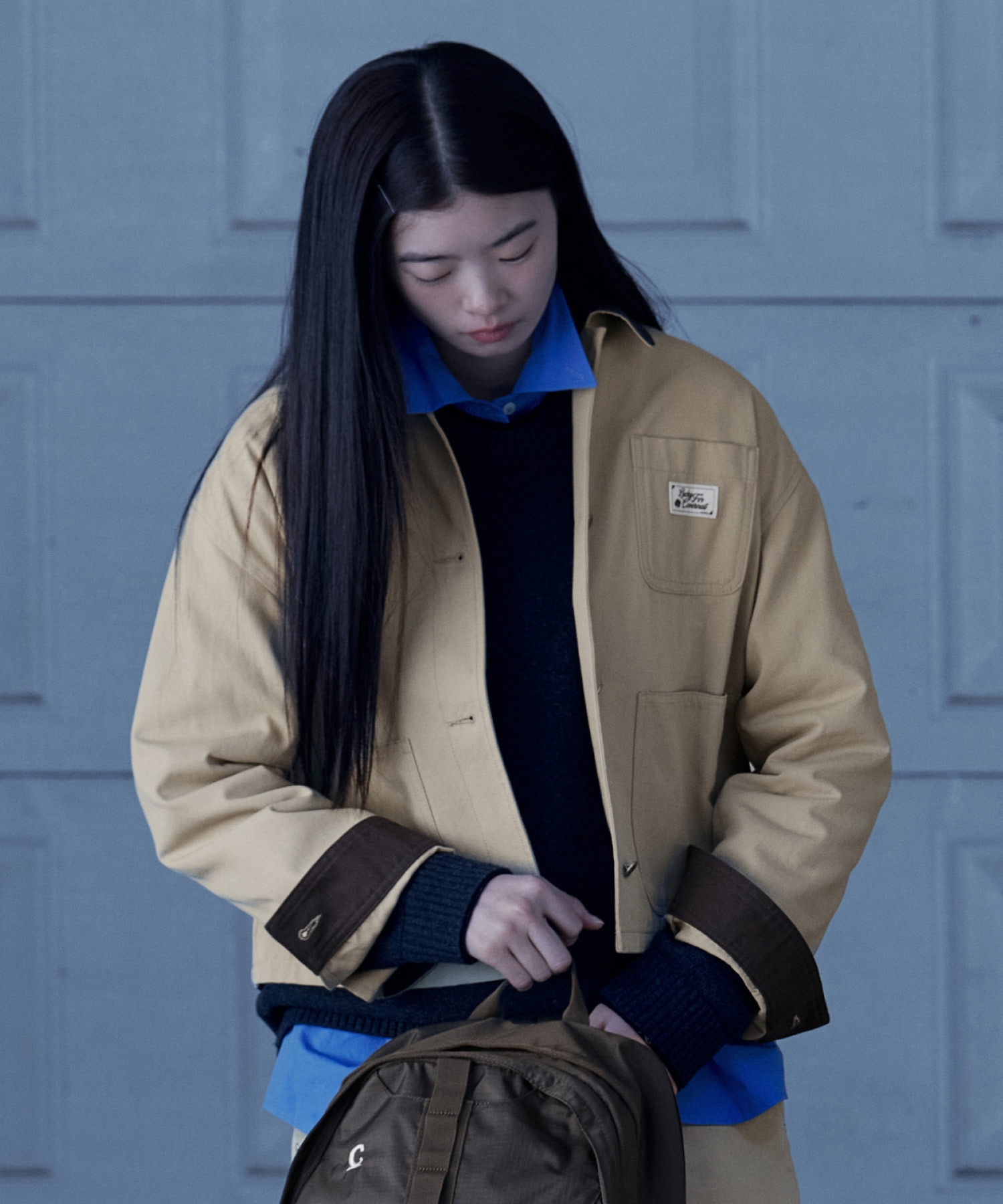 WOMEN WORK JACKET - Khaki