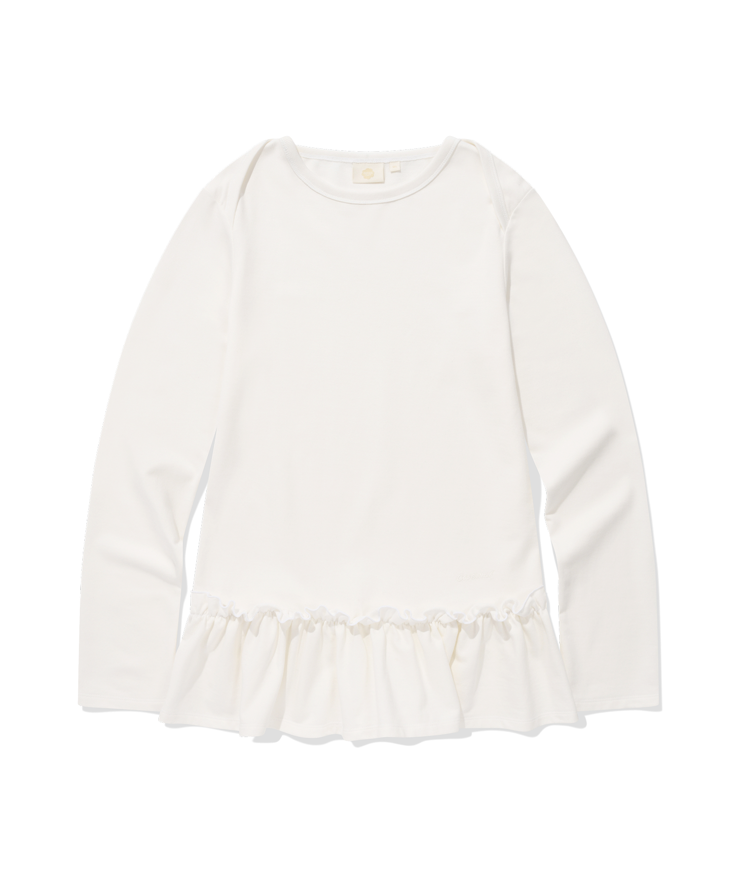 WOMEN SHIRRING LAYERED JERSEY DRESS - Off White