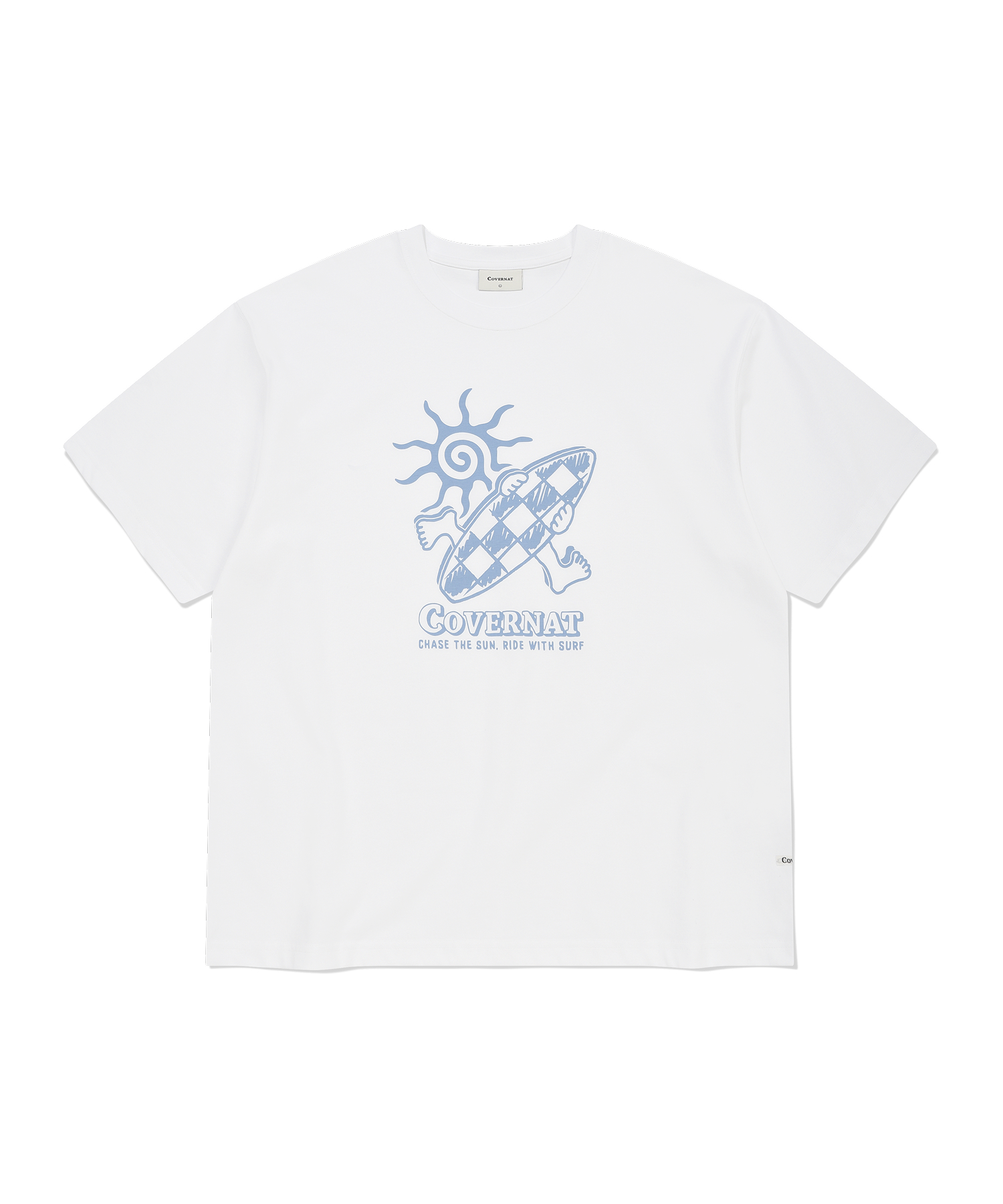 CHECKERBOARD GRAPHIC T-SHIRT - White