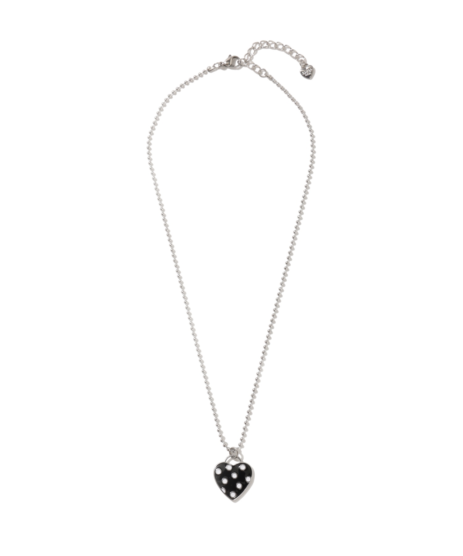 WOMEN HEART NECKLACE - Black