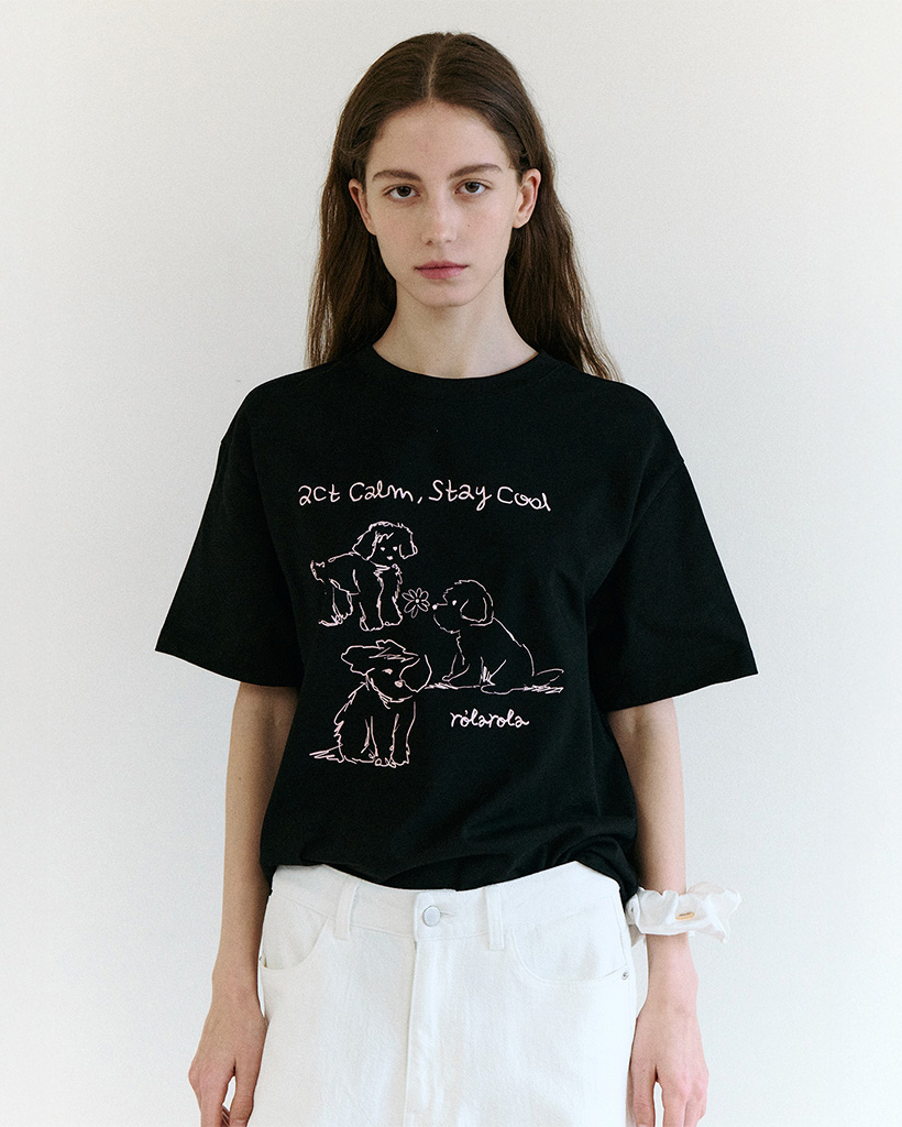 日本未入荷 UNIFREE★ダルメシアンプリント グラフィックTシャツ セール】限定展開 ダルメシアン プリント 半袖 Tシャツ（Tシャツ