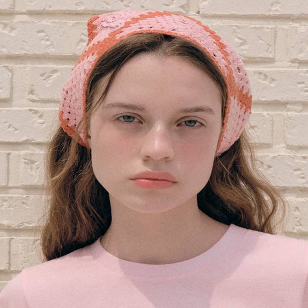 CORSAGE CROCHET BANDANA SM+PK