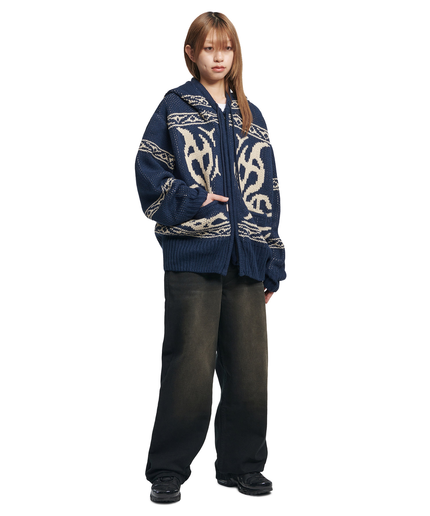 COWICHAN HOODED ZIP-UP - NAVY | ファッション通販サイト NUGU