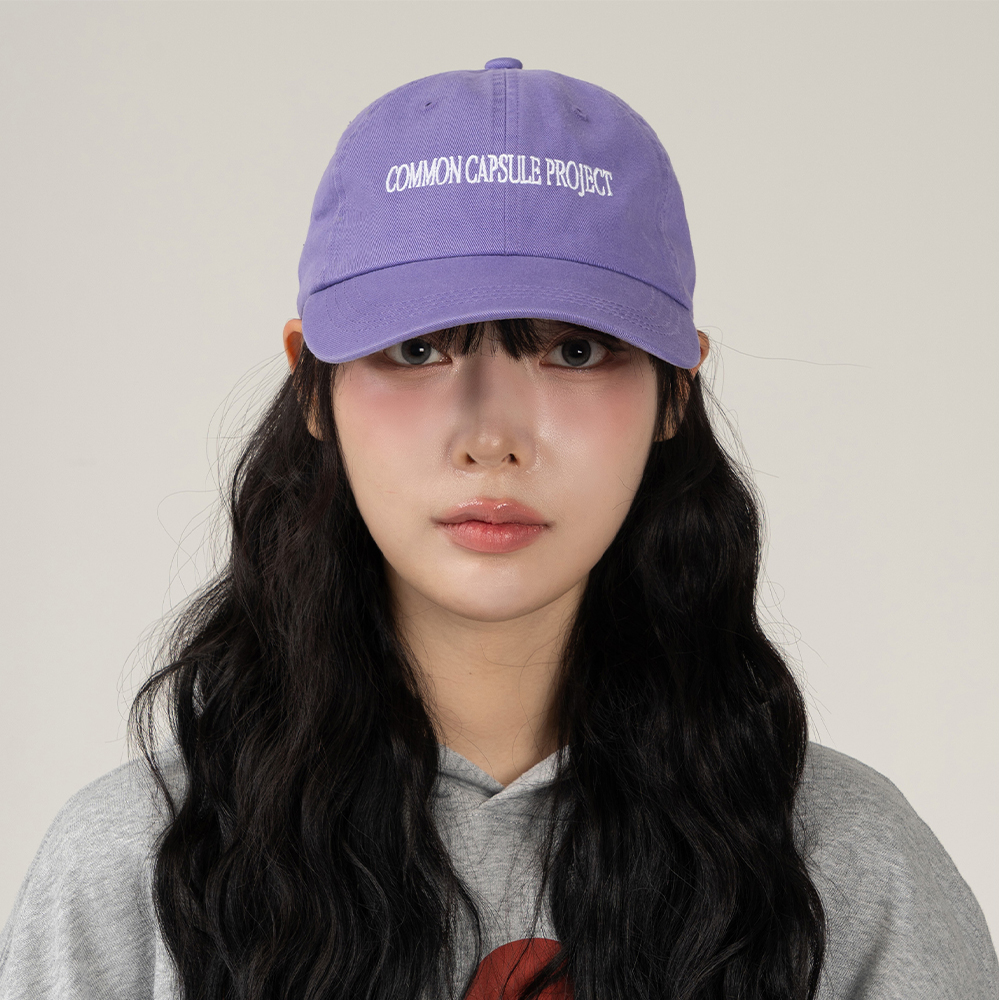 SIGNATURE WASHED COTTON BALL CAP (LIGHT PURPLE)