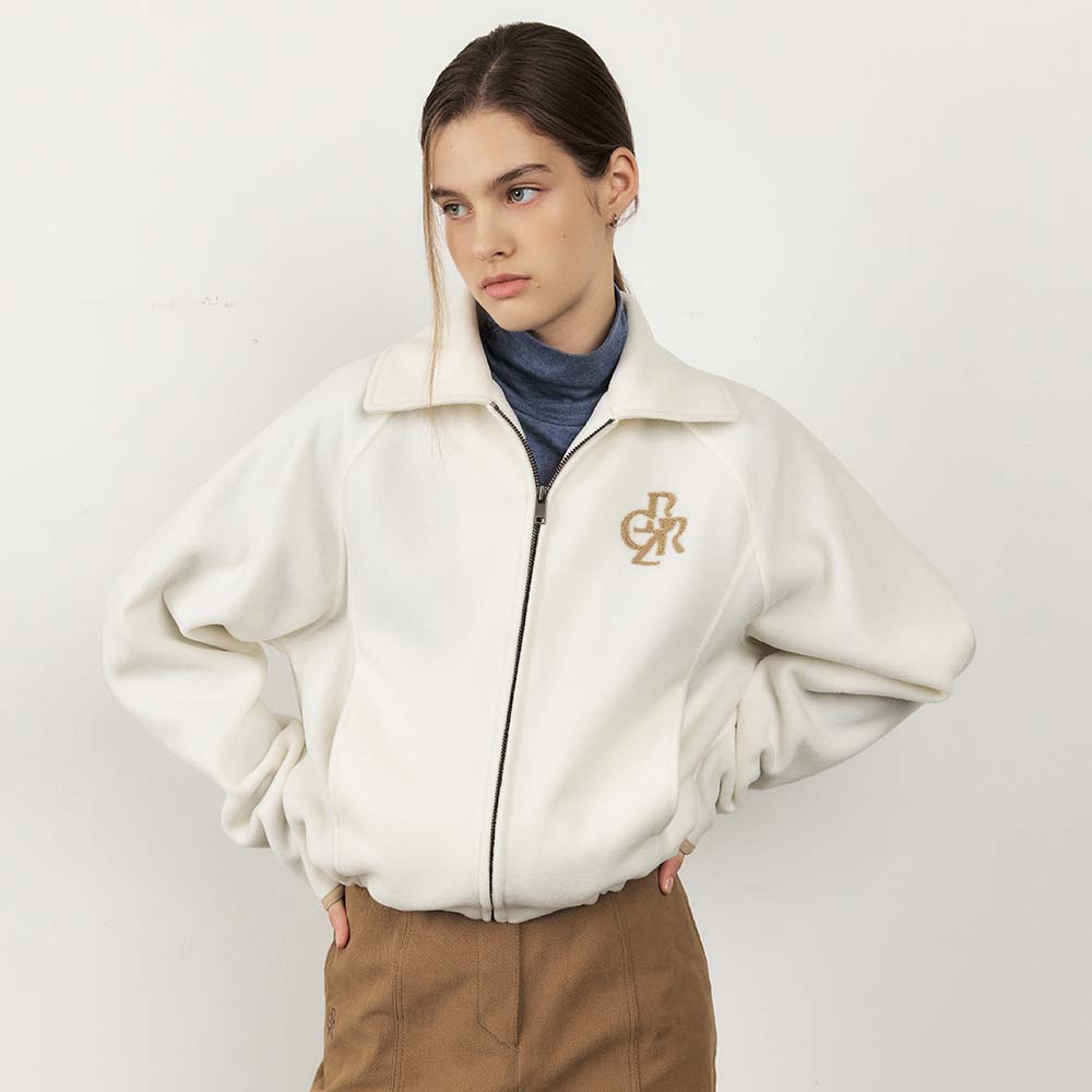 SYMBOL LOGO FLEECE BLOUSON ZIP-UP JUMPER