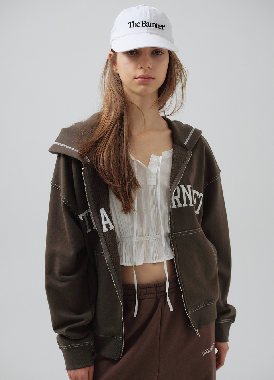 【先行発売】Campie Sweat Zip-Up Hoodie Jacket_Khaki