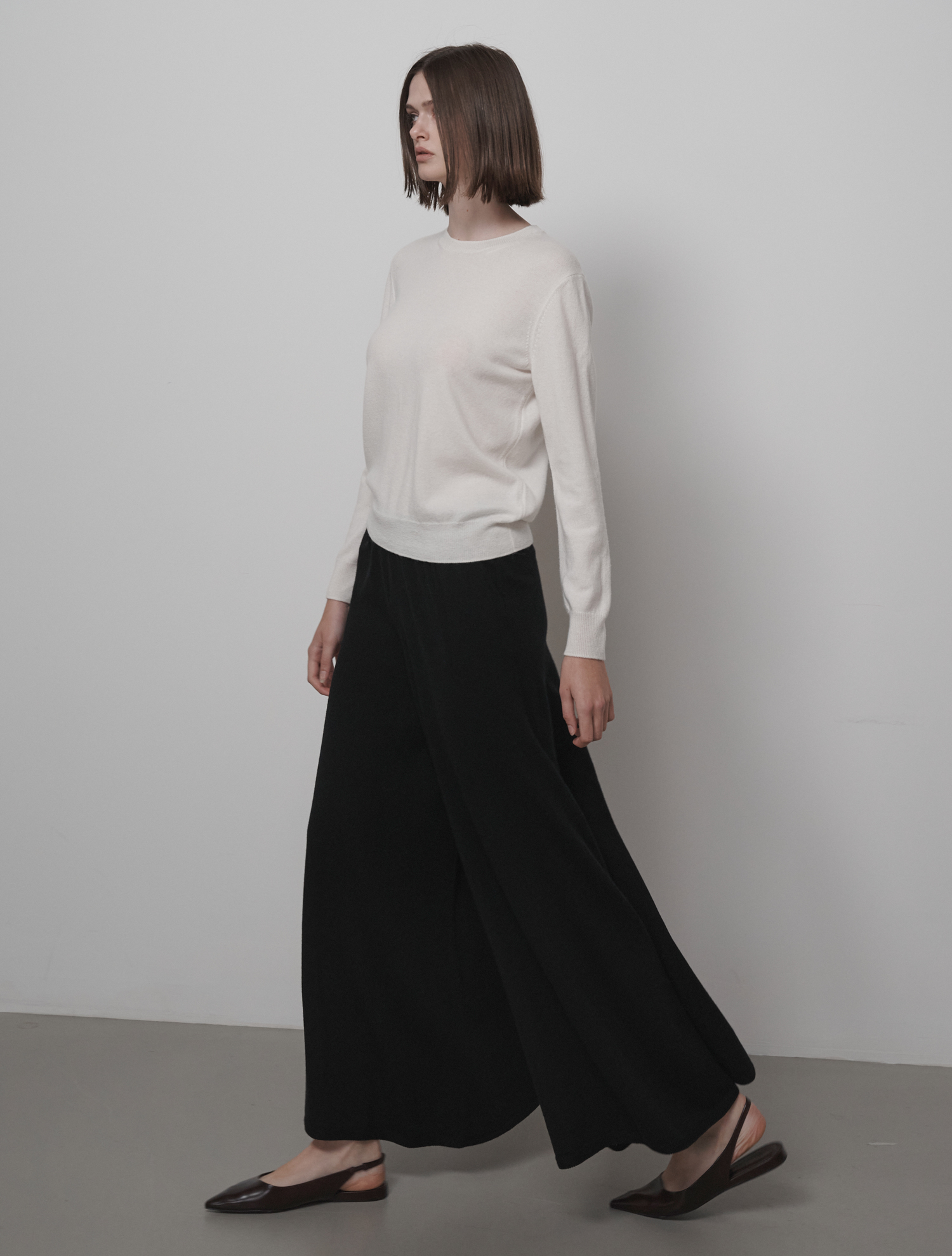 HALOMINIUM] MIDI PLEATED WRAP SKIRT 3 - GRAY | ファッション