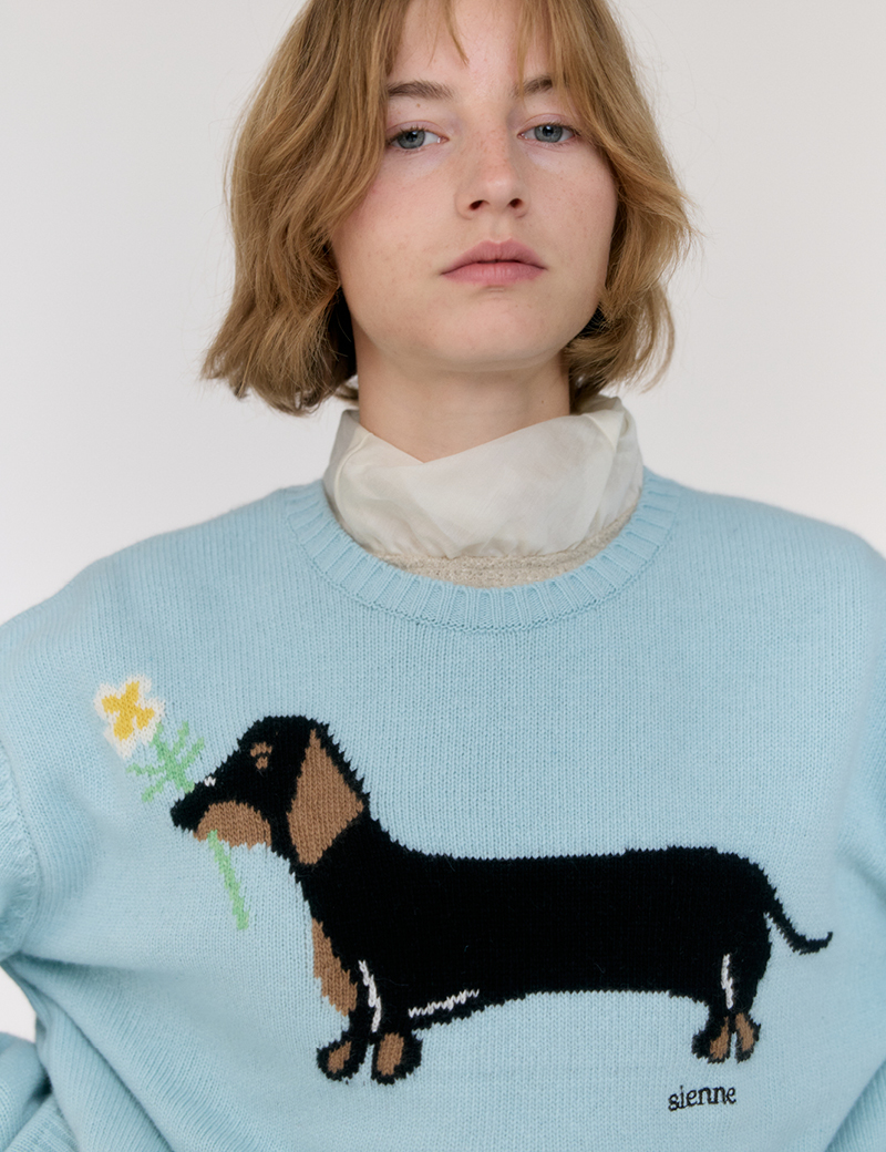 トップス 24AW SHETLANDWOOLCASHMEREKNITCARDIGAN Shetland wool cardigan | and wander（アンドワンダー