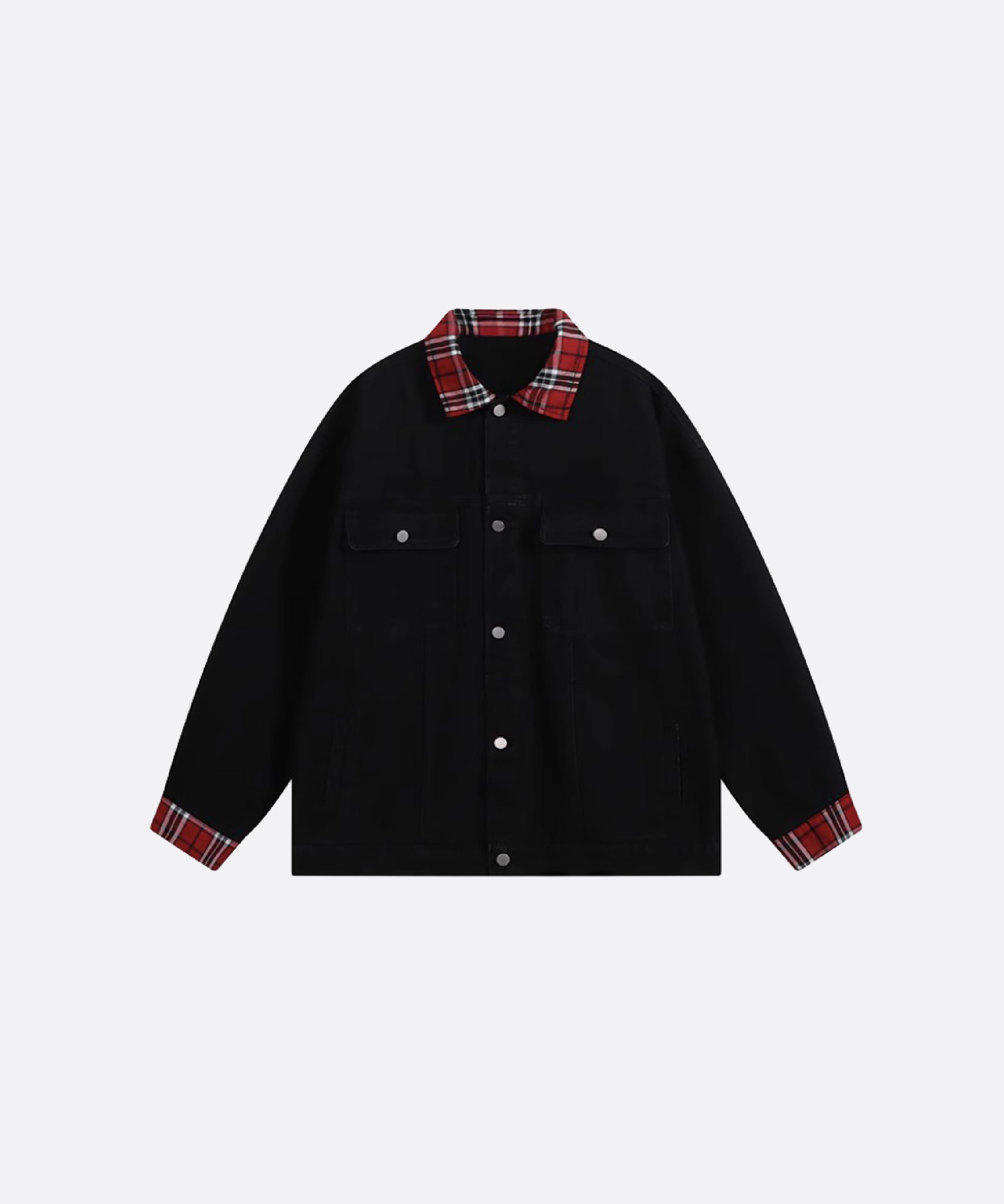 チェックステッチデニムジャケット | ファッション通販サイト NUGU
