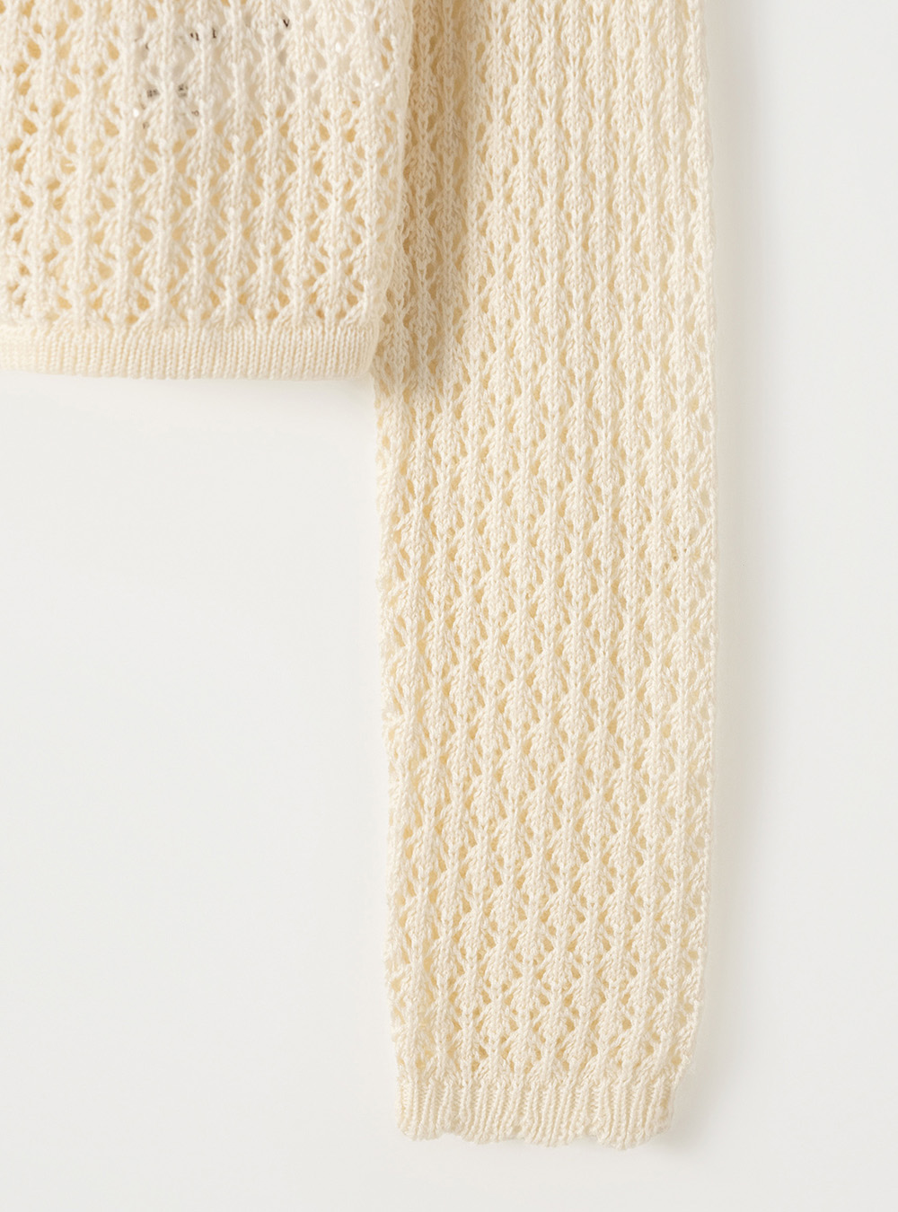 Ciel Scallop Knit Cardigan (Cream) | ファッション通販サイト NUGU
