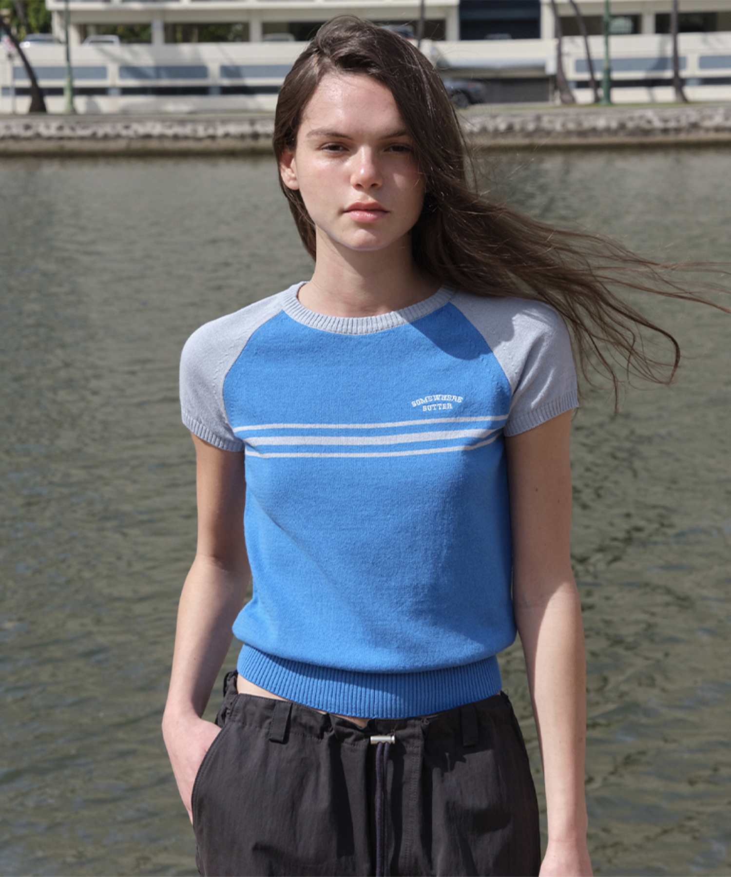 Cony Half Knit - Blue(Light Blue)
