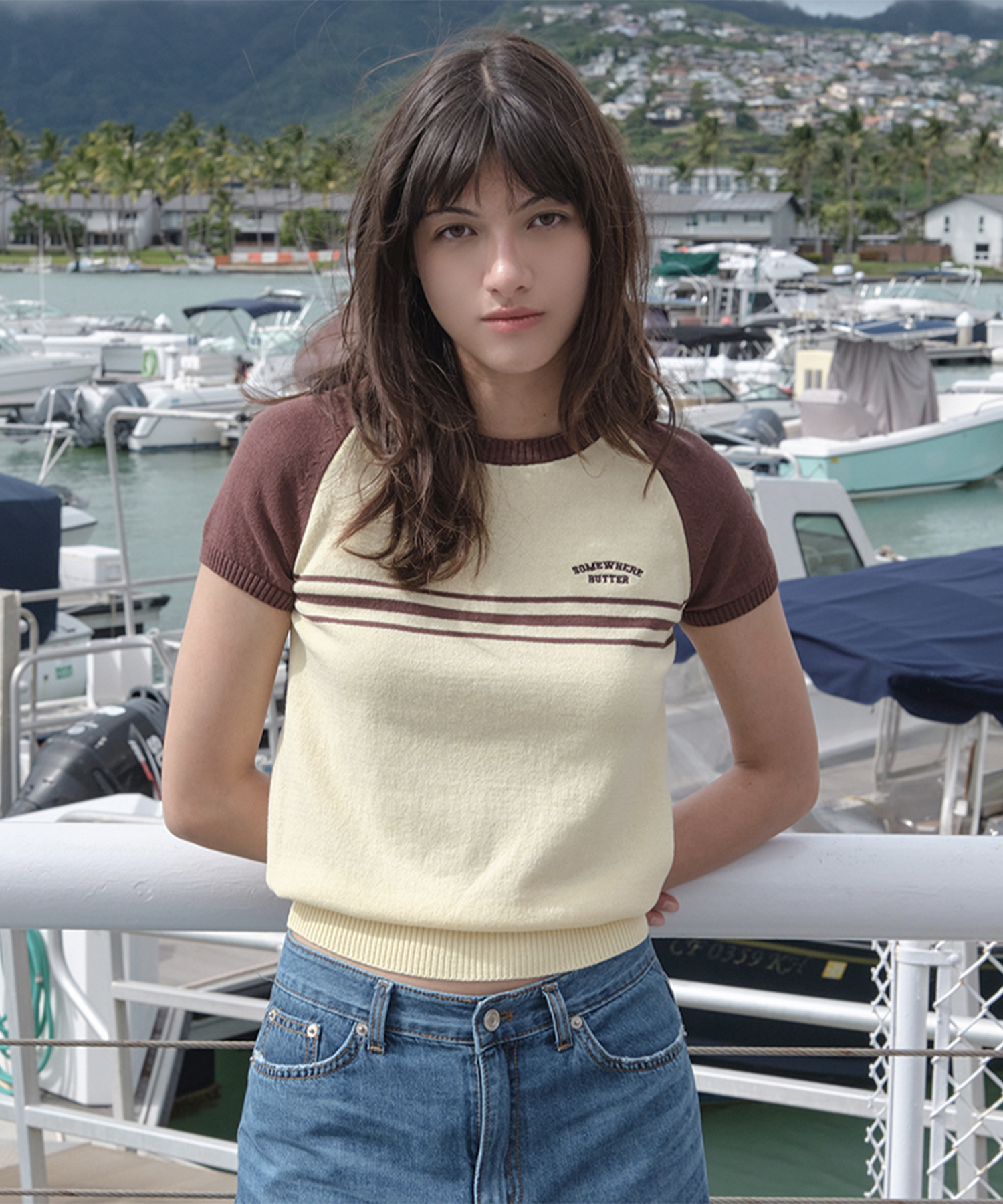 Cony Half Knit - Yellow(Brown)