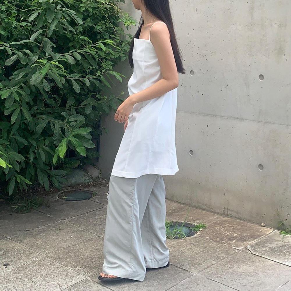 ホワイト ロング パンツ 楽天市場】SALE 3680->1990円！ワイドパンツ バギーパンツ
