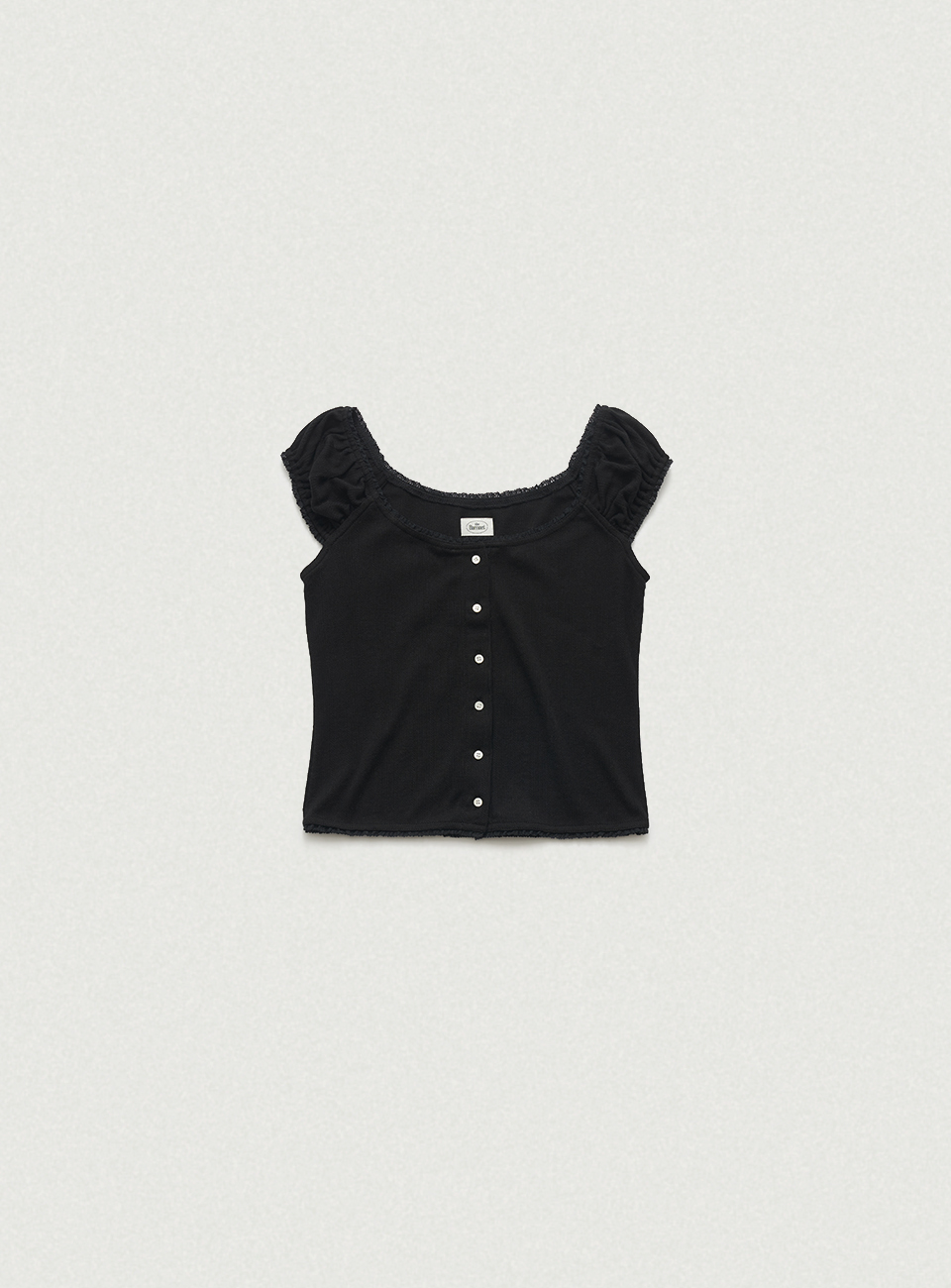Corin Button Sleeveless Top_Black