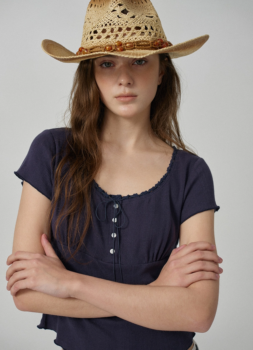 Cotton Eyelet Button Top_Navy_11.jpg