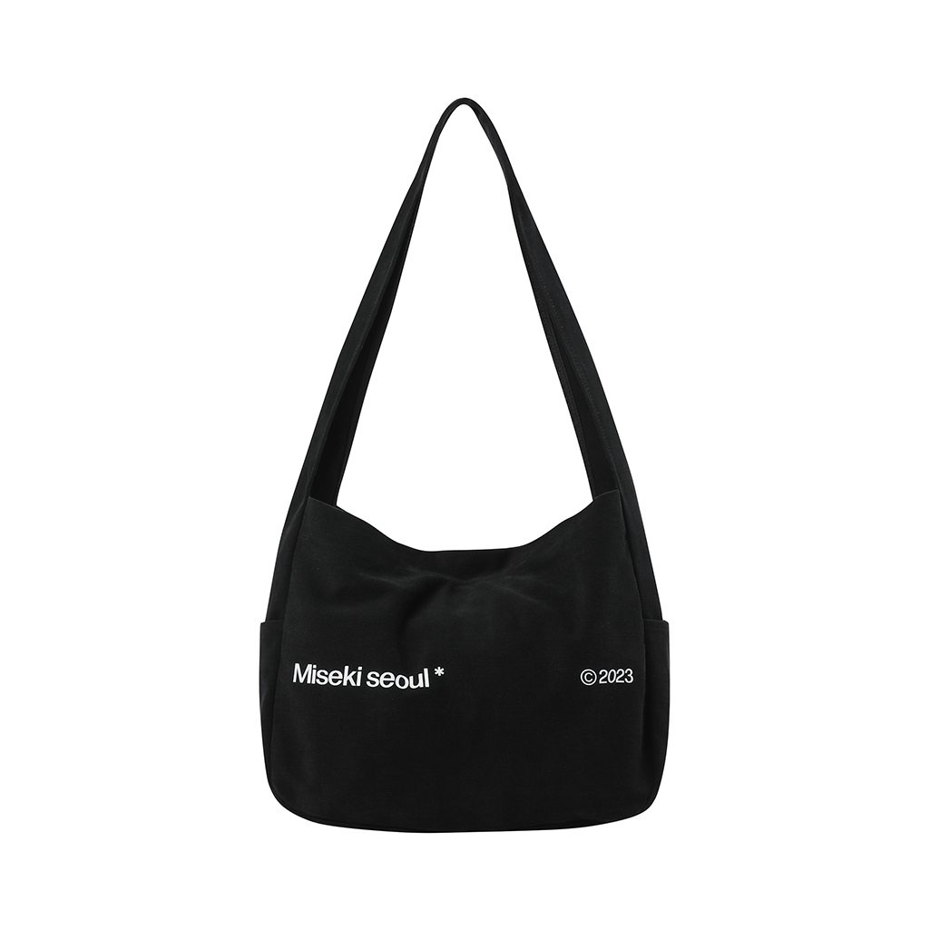 ショルダーバッグ・ポシェット Cotton big crossbag BLACK Cotton big crossbag BLACK | ファッション通販サイト NUGU