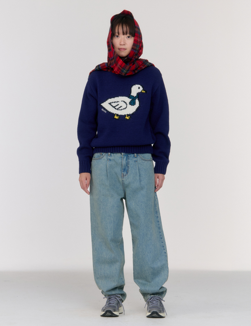 【SATIIIZ】Peron Curved Bermuda Denim Pants MUSINSA公式 | SIGNATURE Washed Curved Bermuda Denim Pants