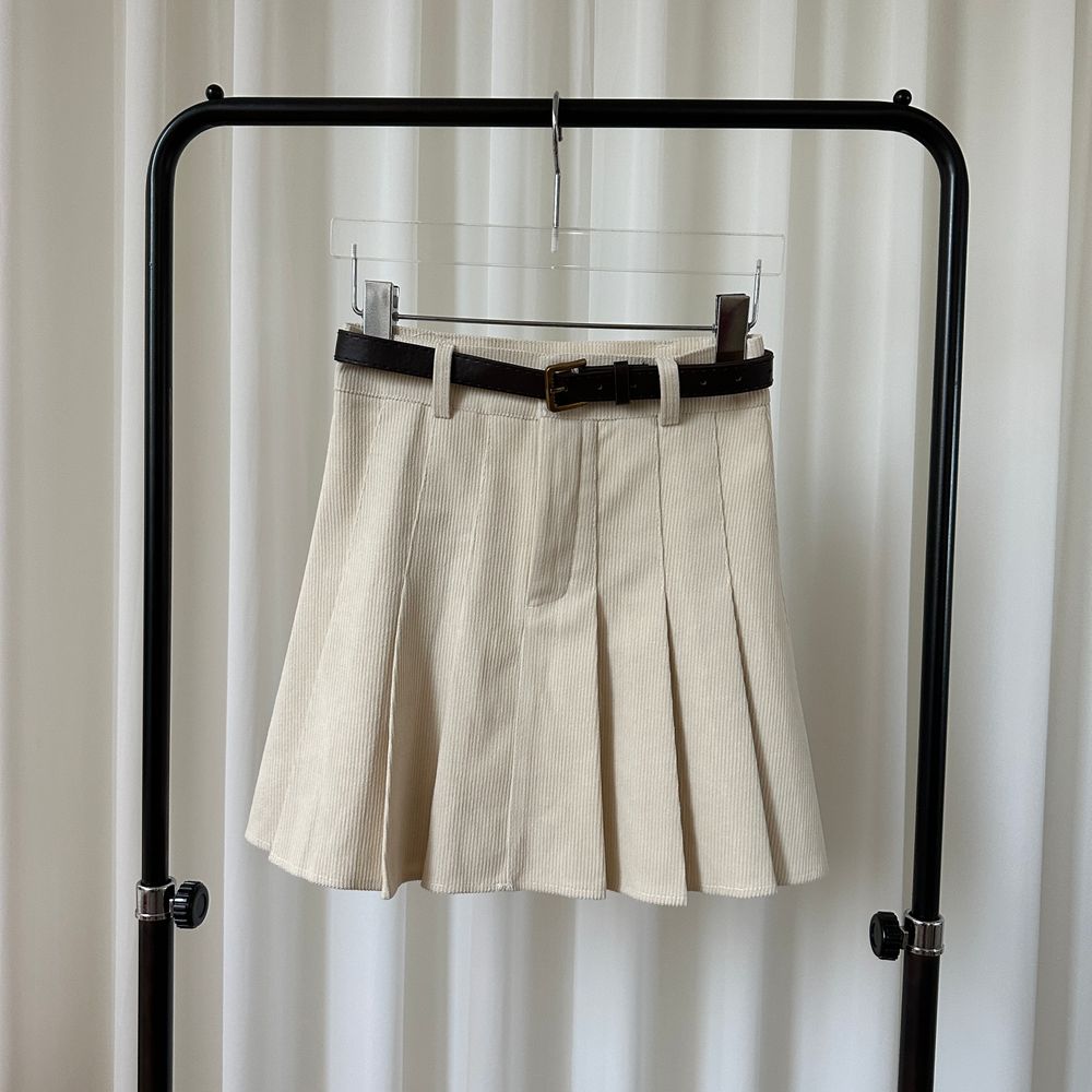 コーデュロイプリーツミニスカート | ファッション通販サイト NUGU