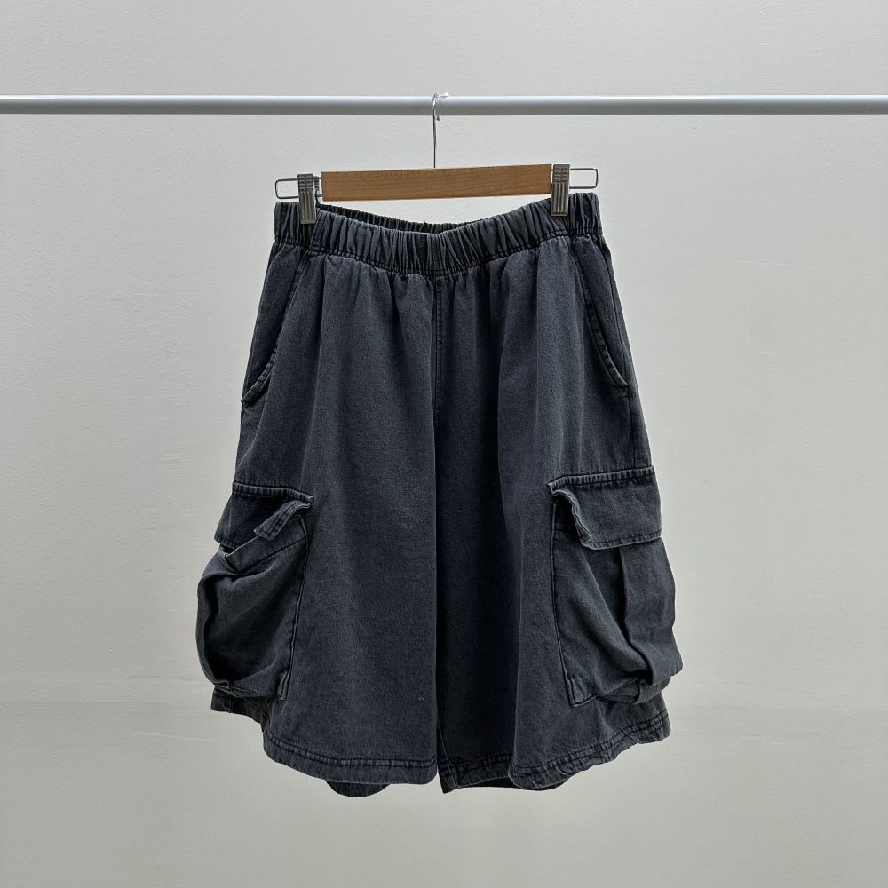unisex] カーゴデニムショートパンツ | ファッション通販サイト NUGU
