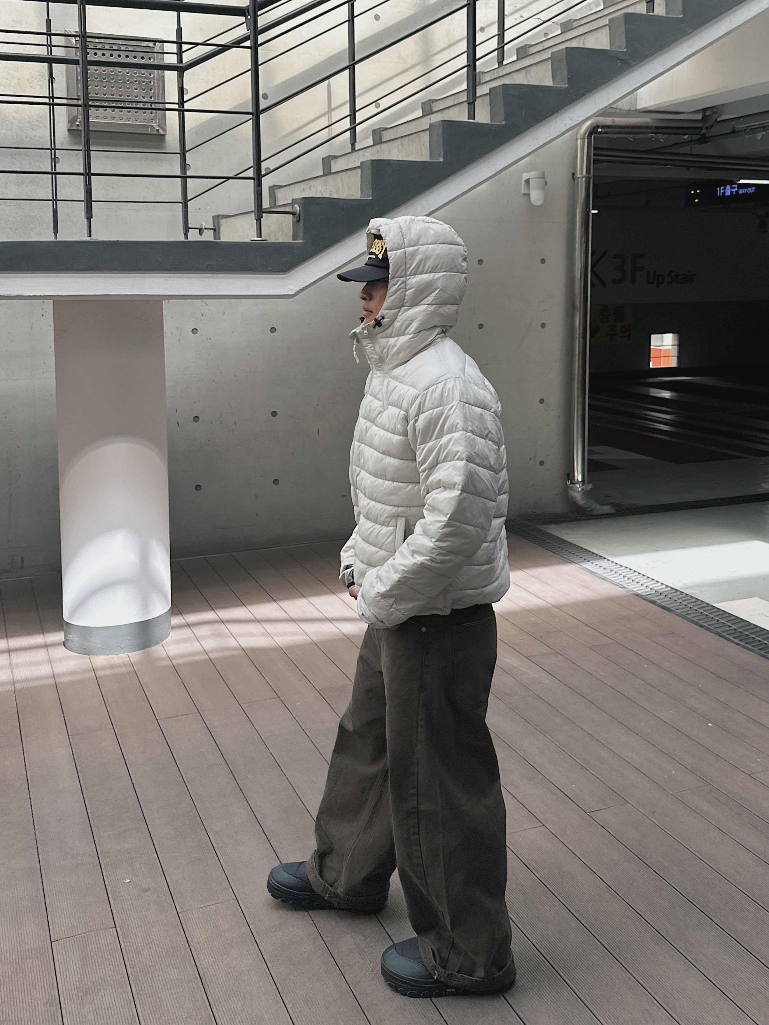 ヴィンテージウォッシュワイドカーブデニムパンツ | ファッション通販