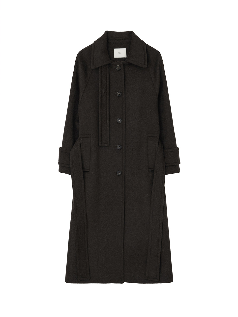 Wool Balmacaan Coat Dark Brown | ファッション通販サイト NUGU