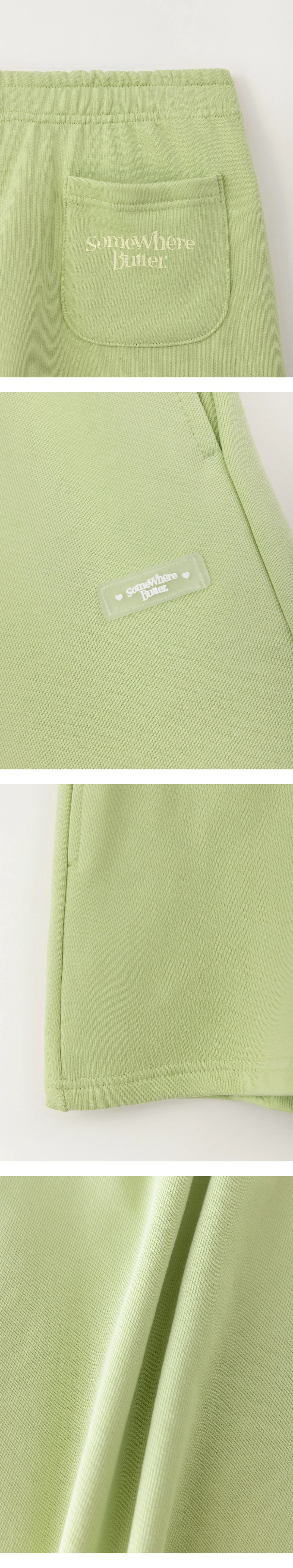 [D]Back Wave Logo Sweat Shorts - Lime(2).jpg