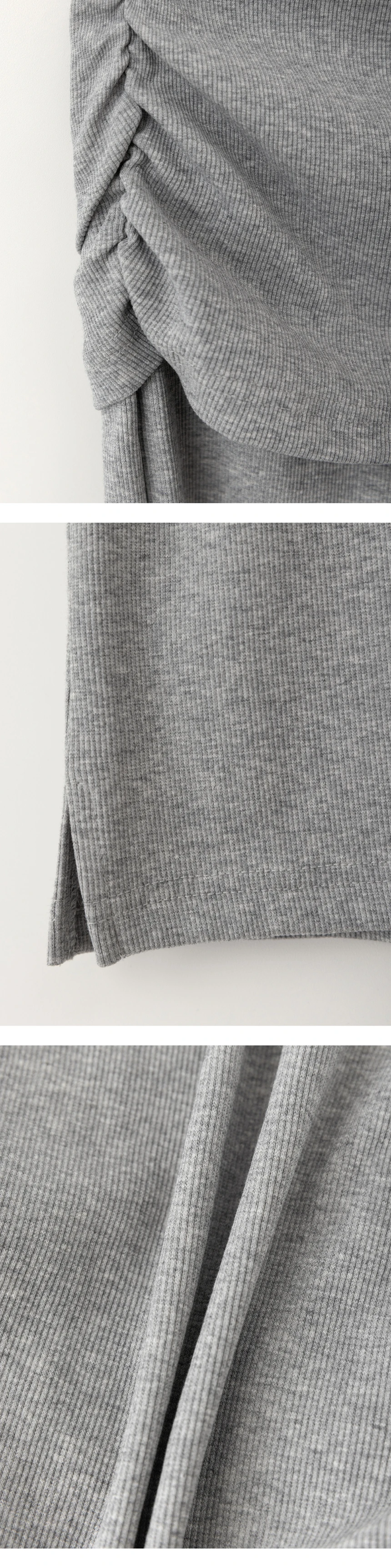 [D]Fold Shirring Biker Shorts - Grey(02).jpg