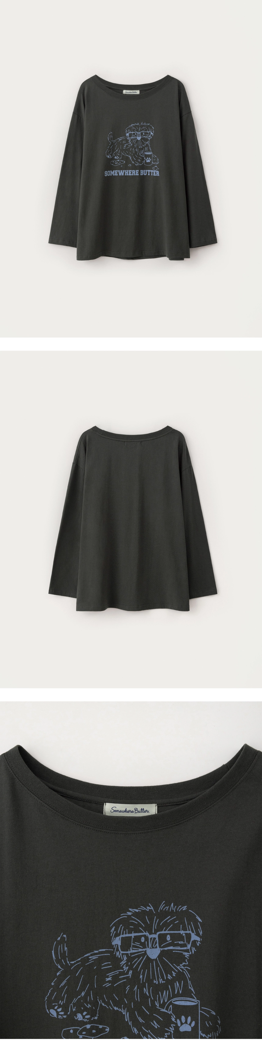 [D]Glasses Puppy Long Top - Charcoal(1).jpg