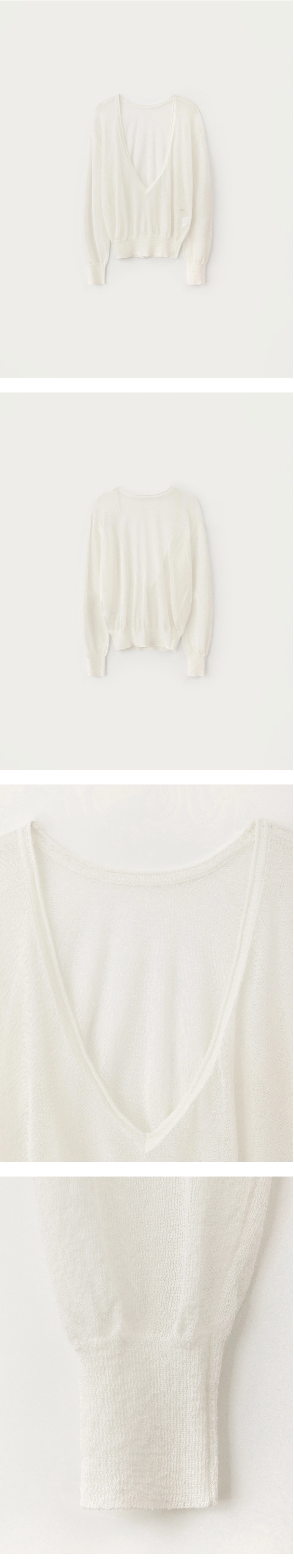 [D]Light Deep V-Neck Knit - Ivory(01).jpg