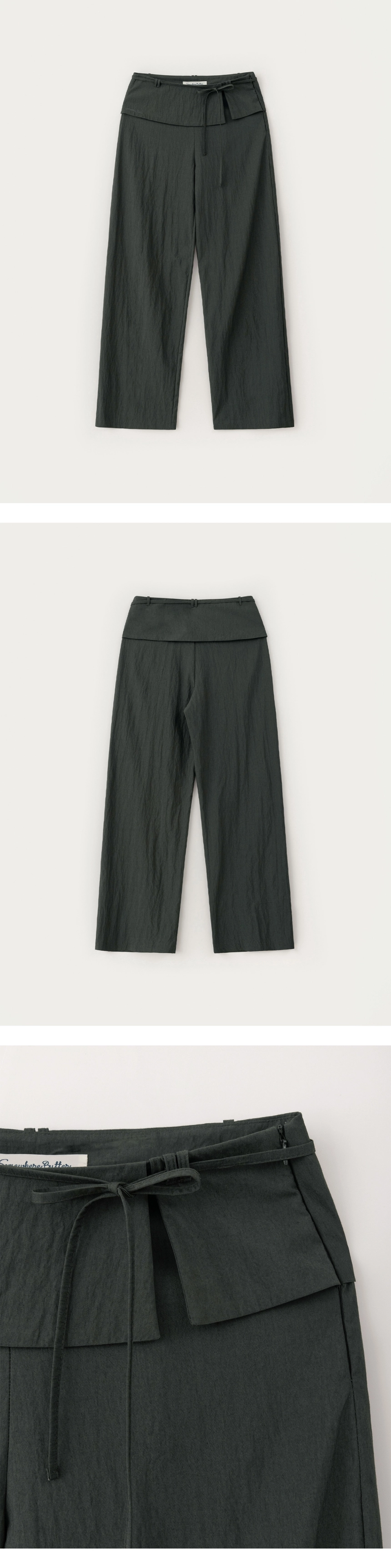 [D]Nish Ribbon Nylon Pants - Charcoal(01).jpg