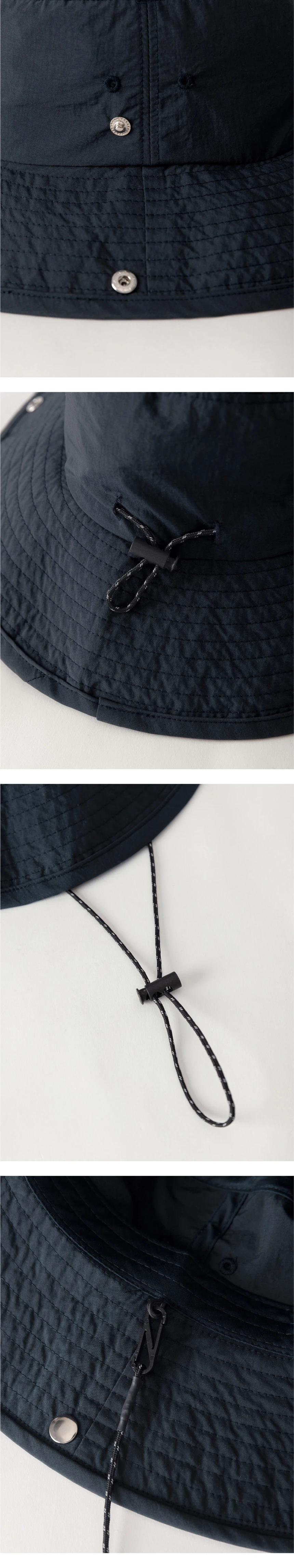 [D]Nylon Wave Logo Safari Hat - Navy(02).jpg