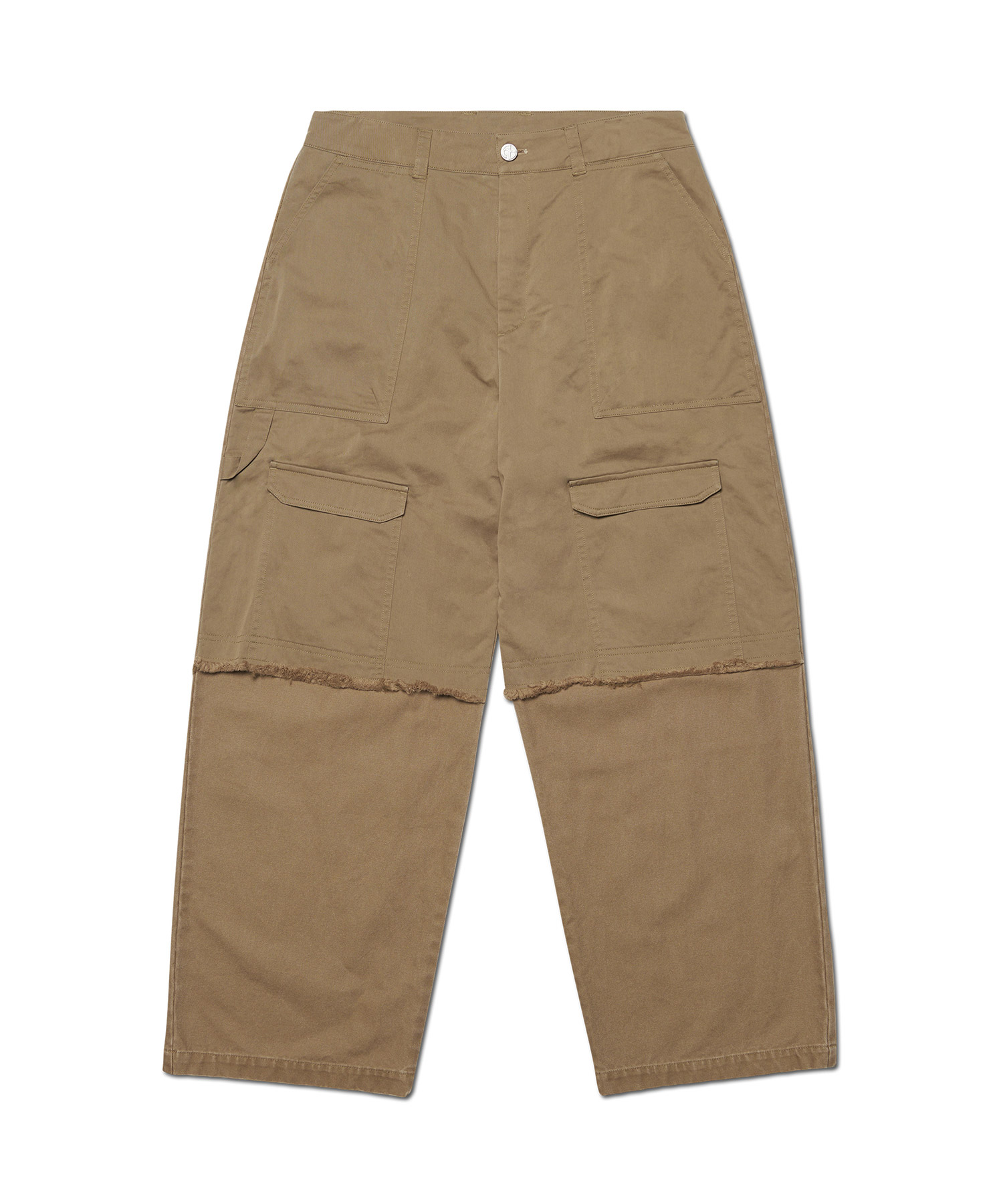 SIDE ZIPPER DOUBLE KNEE PANTS - BLACK | ファッション通販