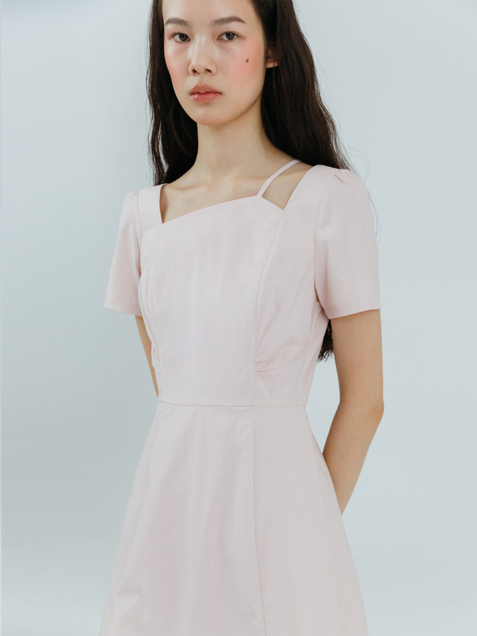 2-Way Strap Dress, Pink