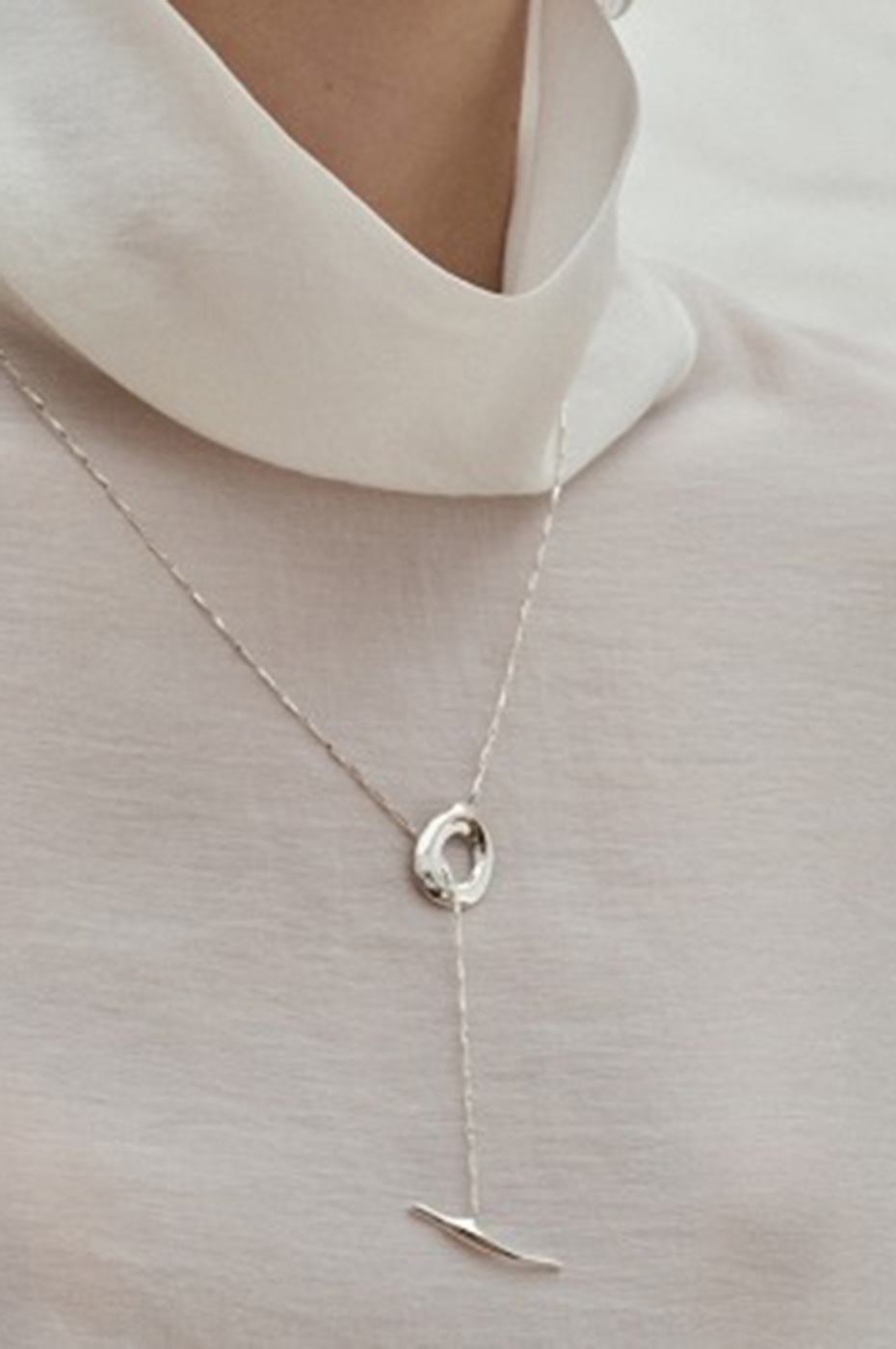 シルバー925リボンネックレス | ファッション通販サイト NUGU