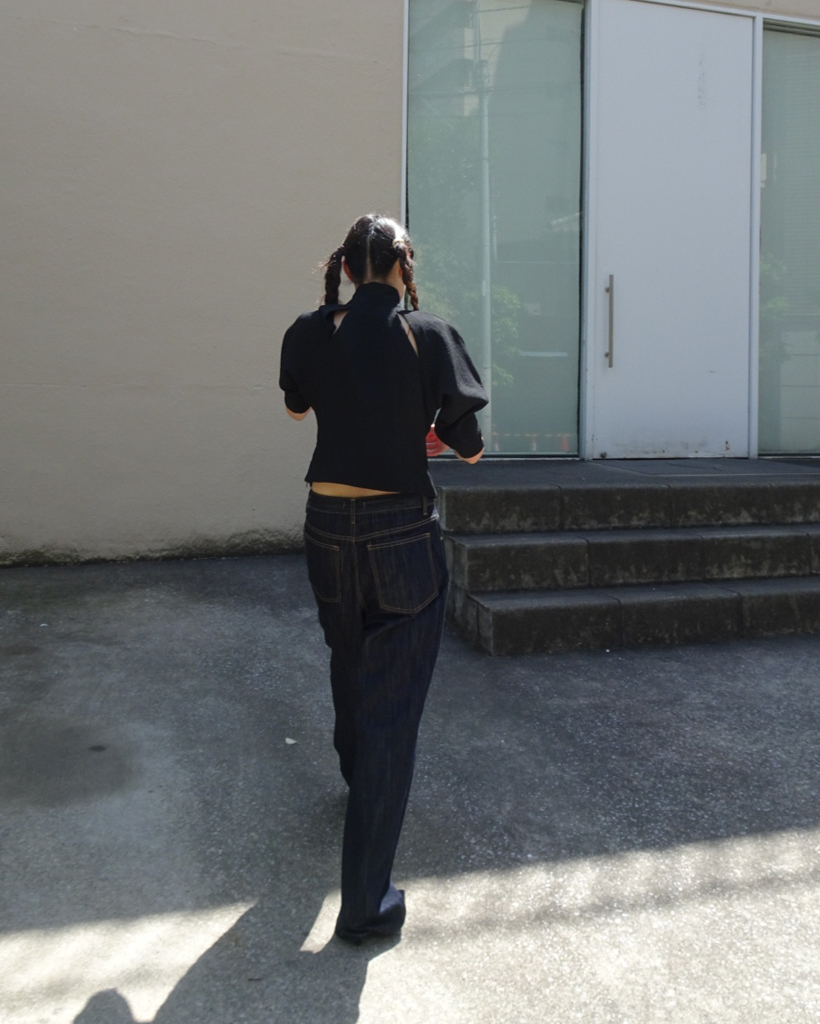 まめたん様☆ご売却予定品となります ユニセックス）ストレートリジッドメランジデニムパンツ