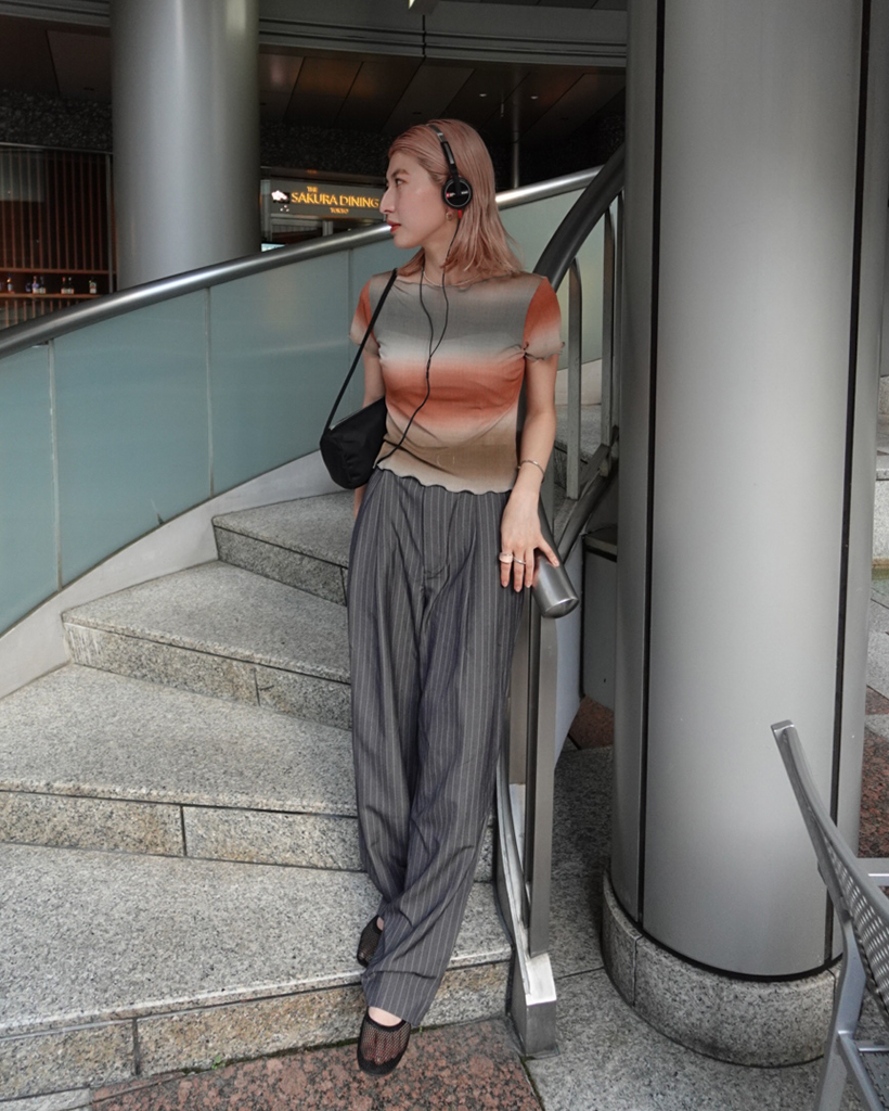 グラデーションスカラップヘムシアーTシャツ | ファッション通販