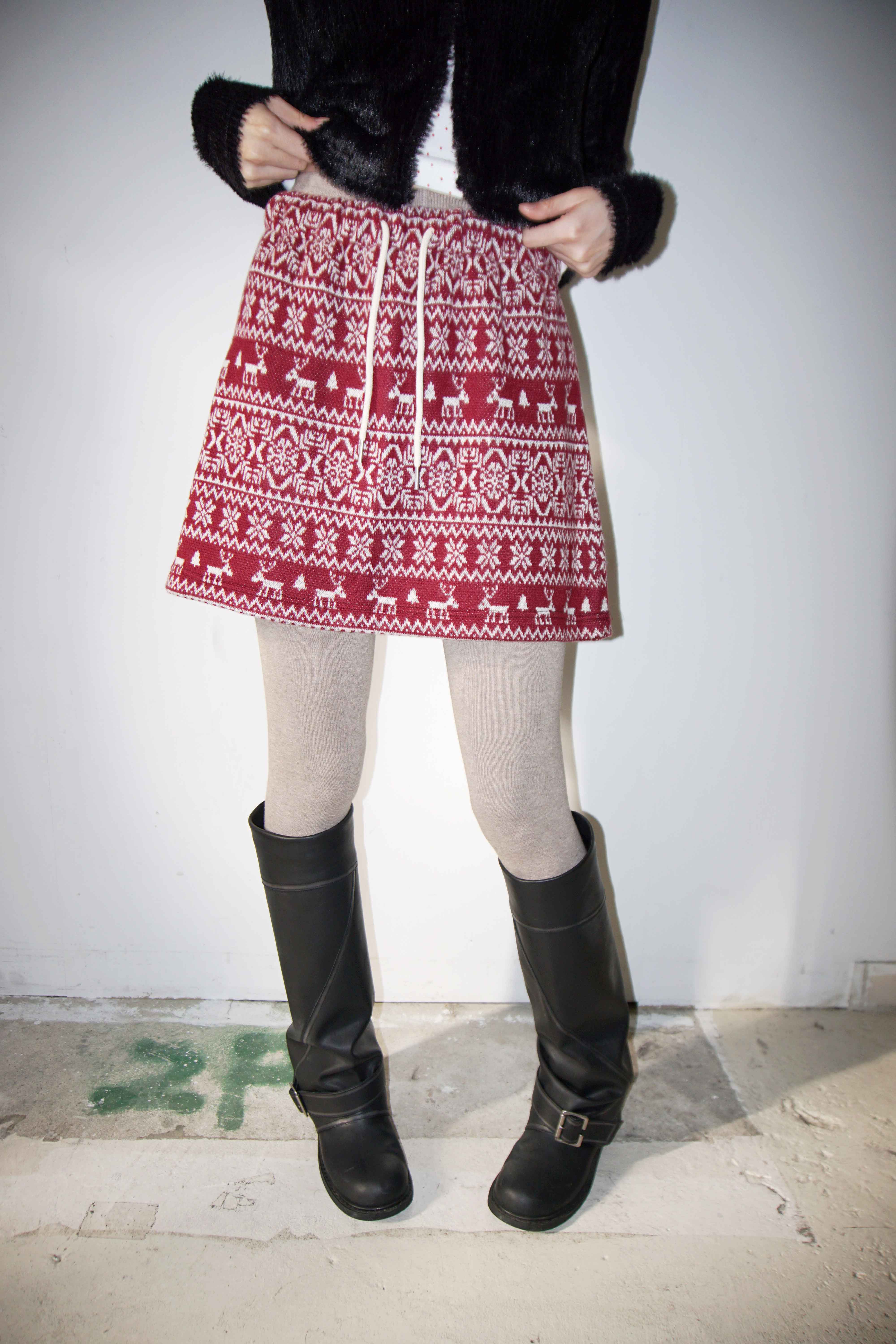 [9.hope] ノルディック ミニスカート