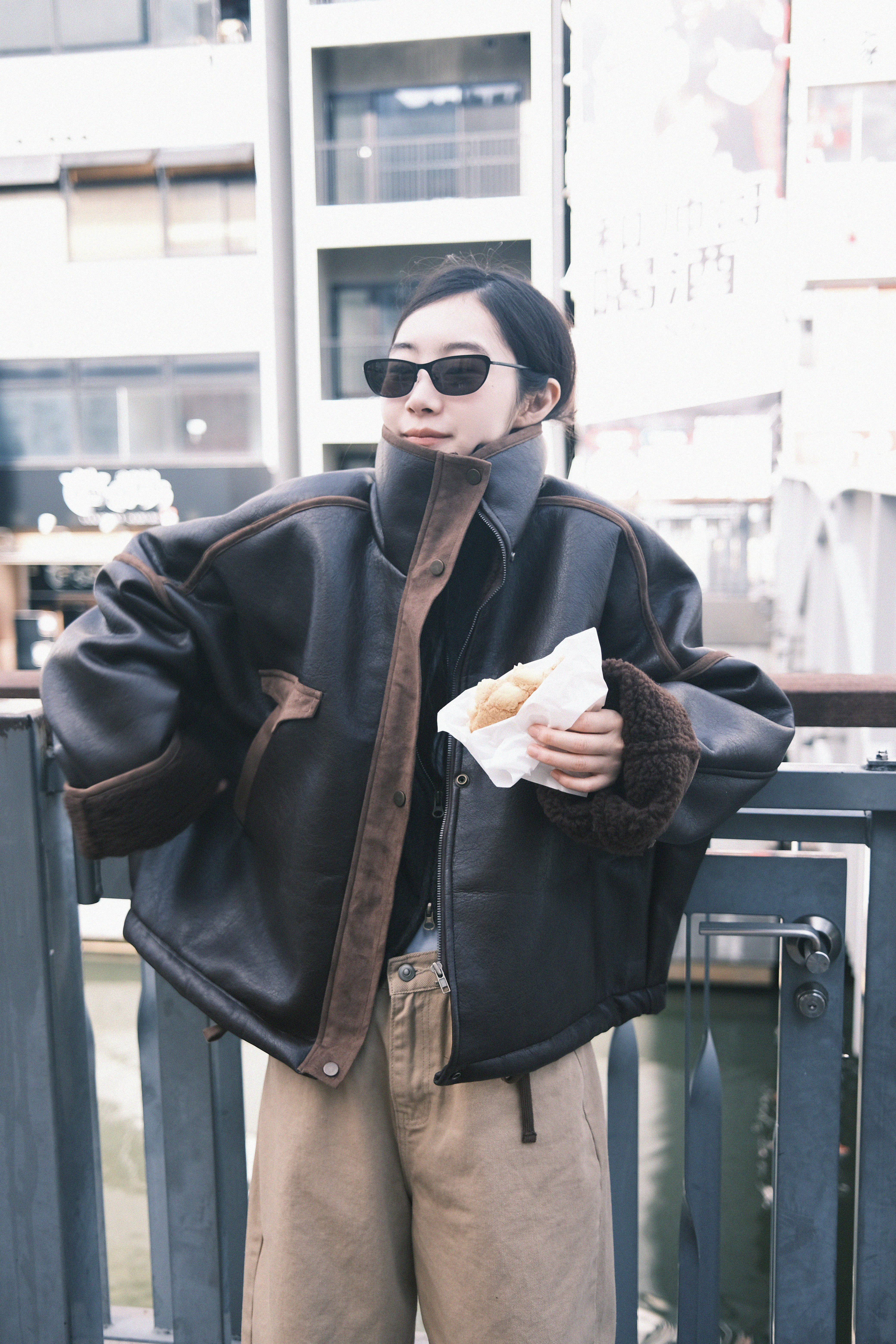 9.hope] オーバーサイズムートンジャケット | ファッション通販サイト NUGU