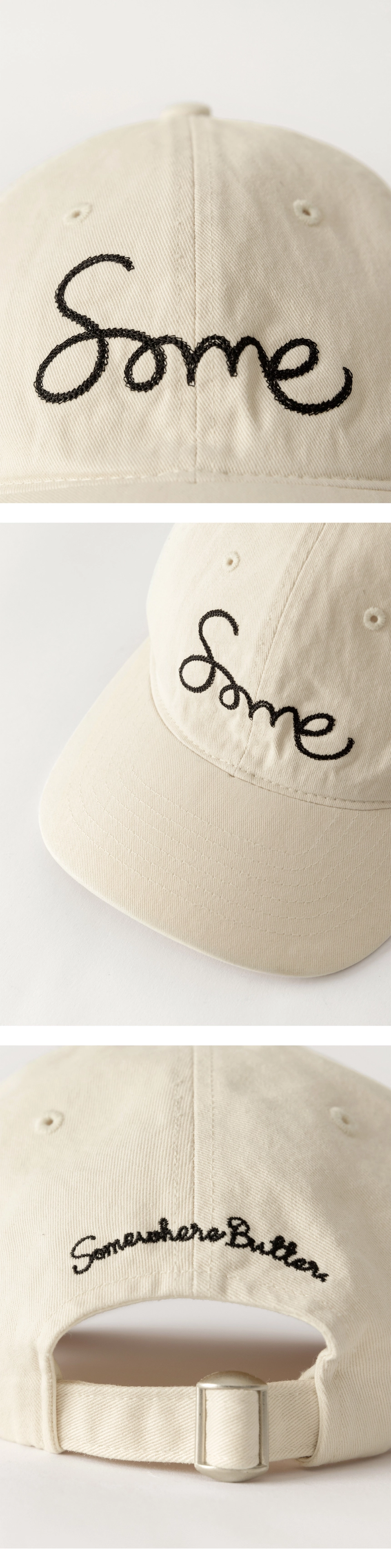 [D]Some Logo Ball Cap - Cream(2).jpg