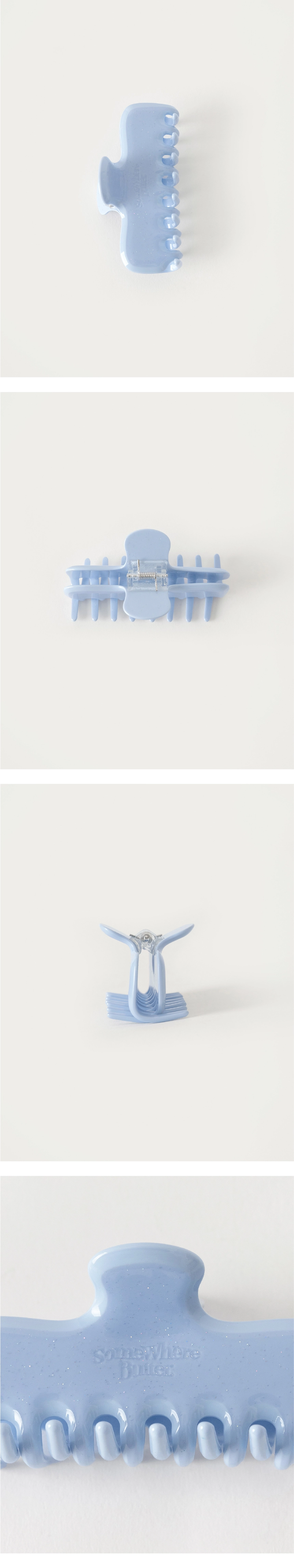 [D]Sparkle Wave Logo Hair Clip - Light Blue(01).jpg